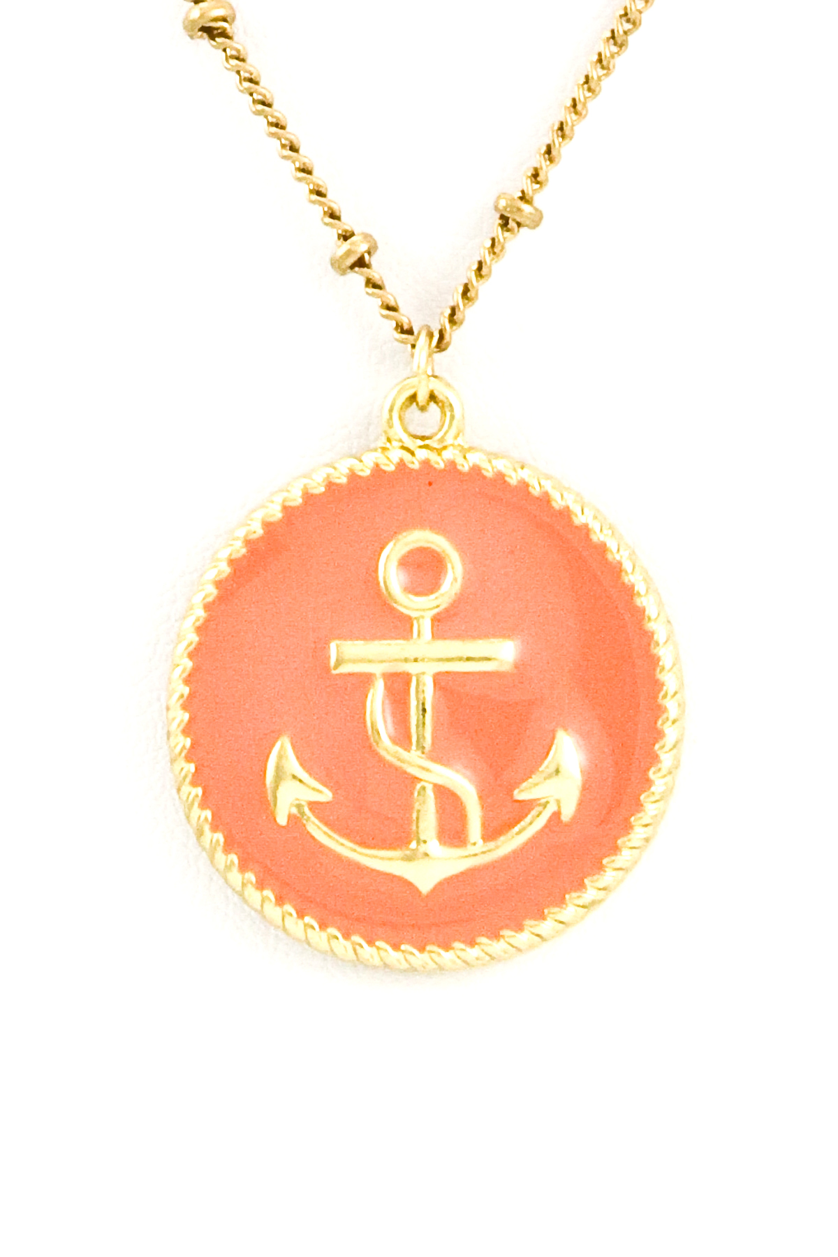 Anchor Emblem Pendant Necklace Necklaces