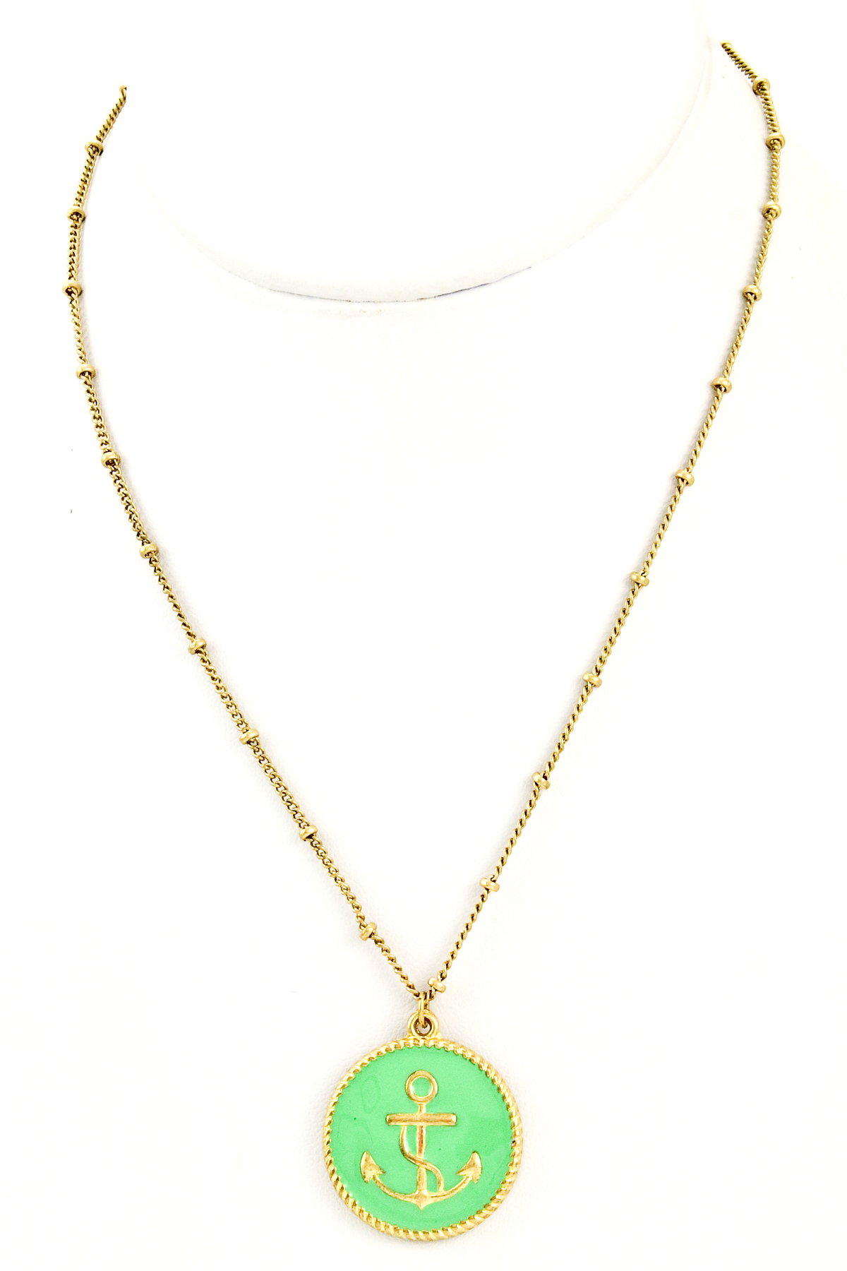 Anchor Emblem Pendant Necklace Necklaces