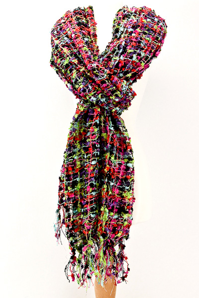 Open Weave Knit Scarf - Scarves