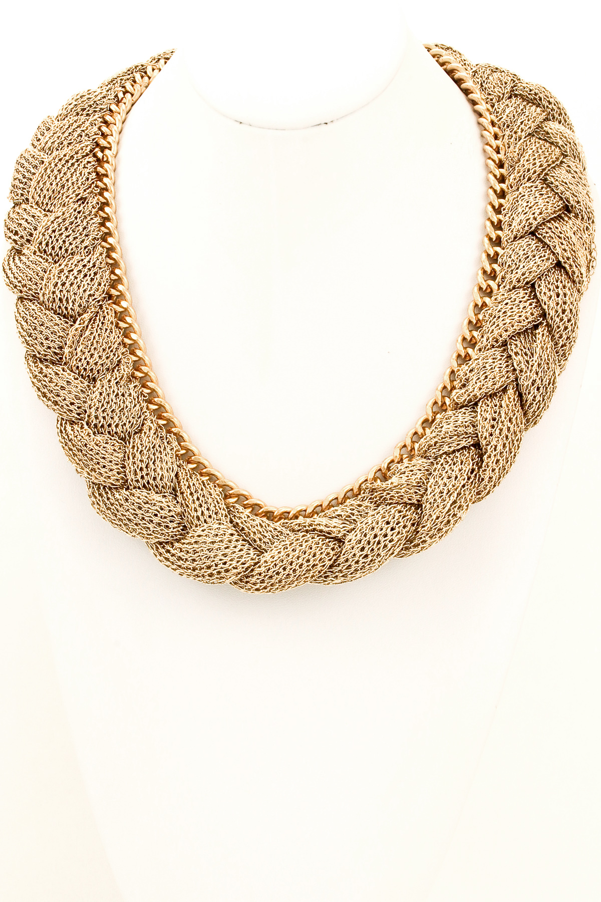 Mesh Chain Fabric Braid Necklace Necklaces