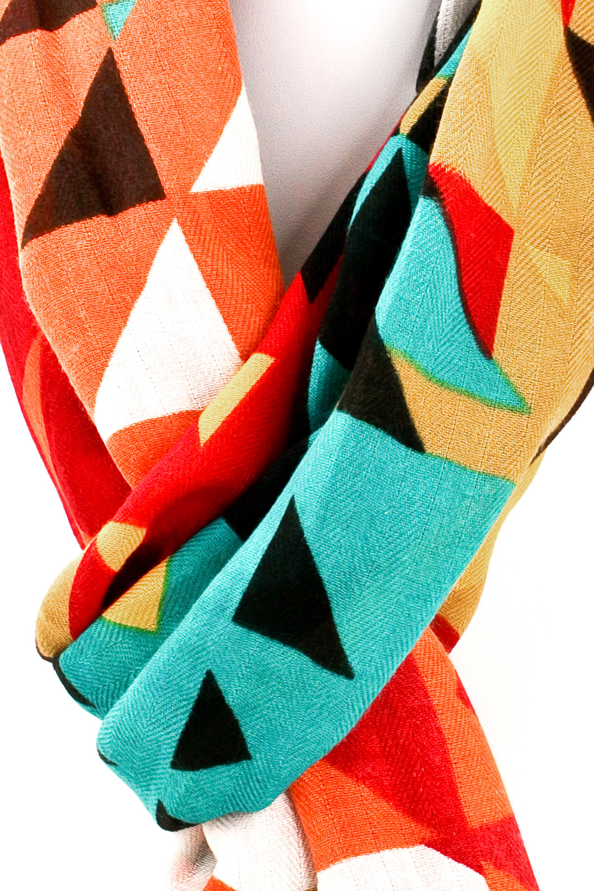 Multi Colored Fringe Scarf Scarves