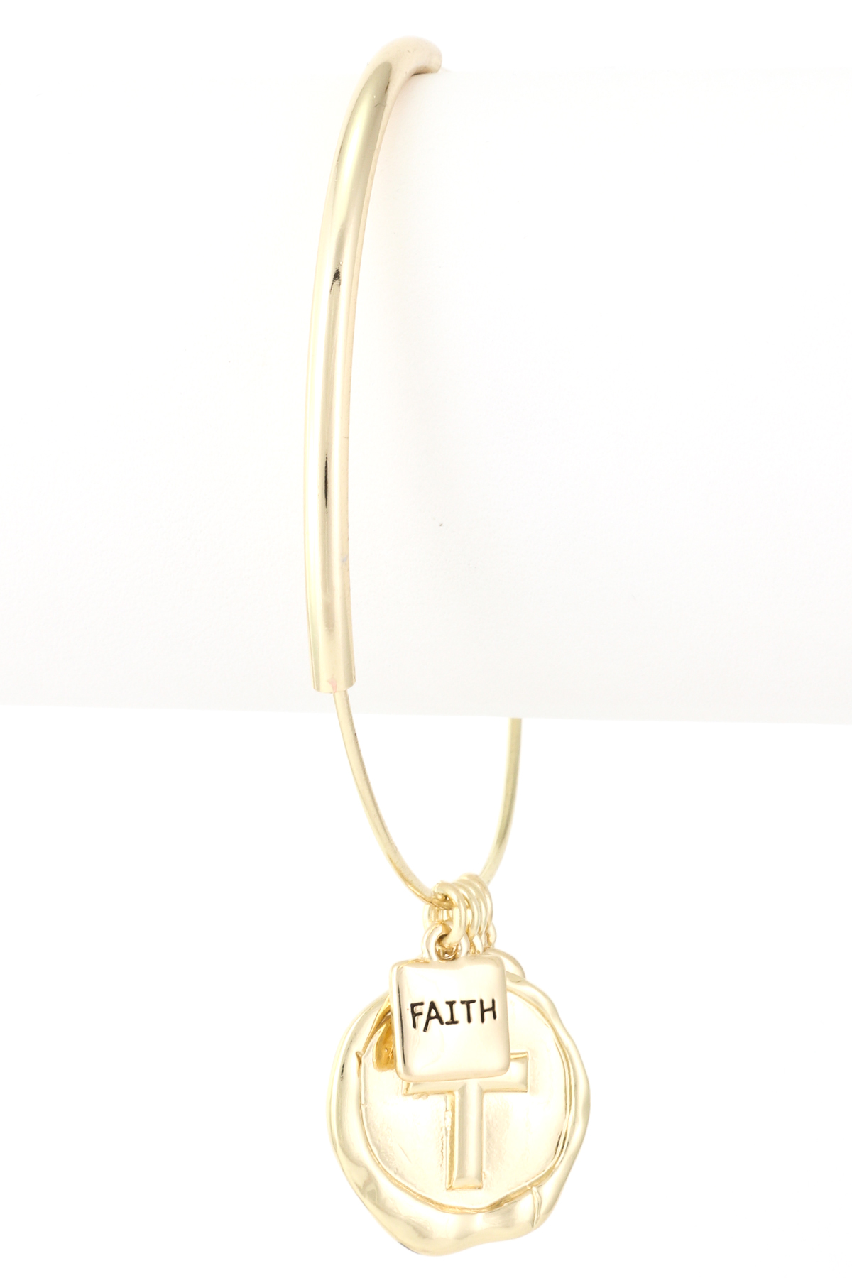 Cross "Hope, Love, Faith" Charm Bracelet Bracelets