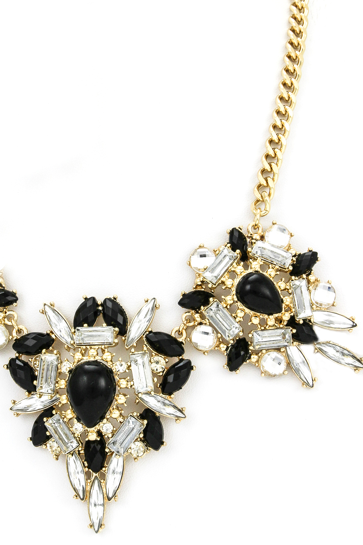 Triple Pendant Mixed Stone Necklace Set Necklaces