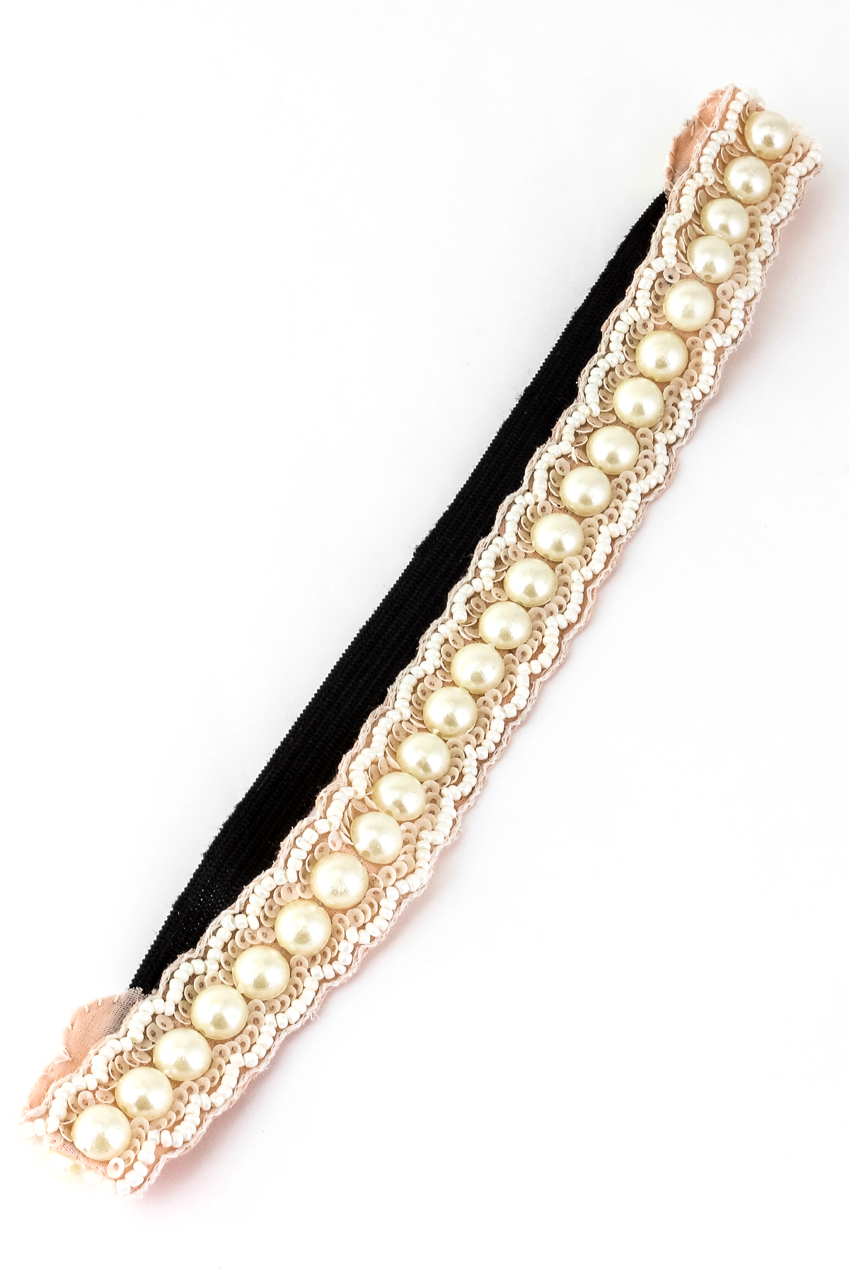 Sequin Bead Pearl Elastic Headband Hair Accessories