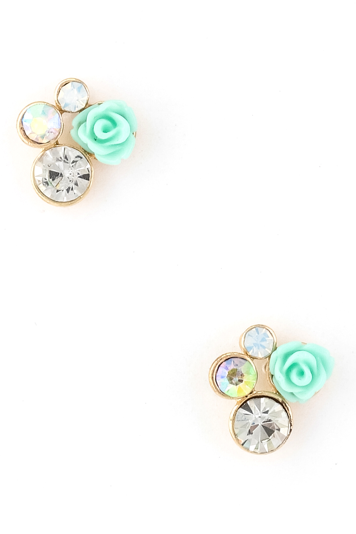 Flower Crystal Earring Earrings