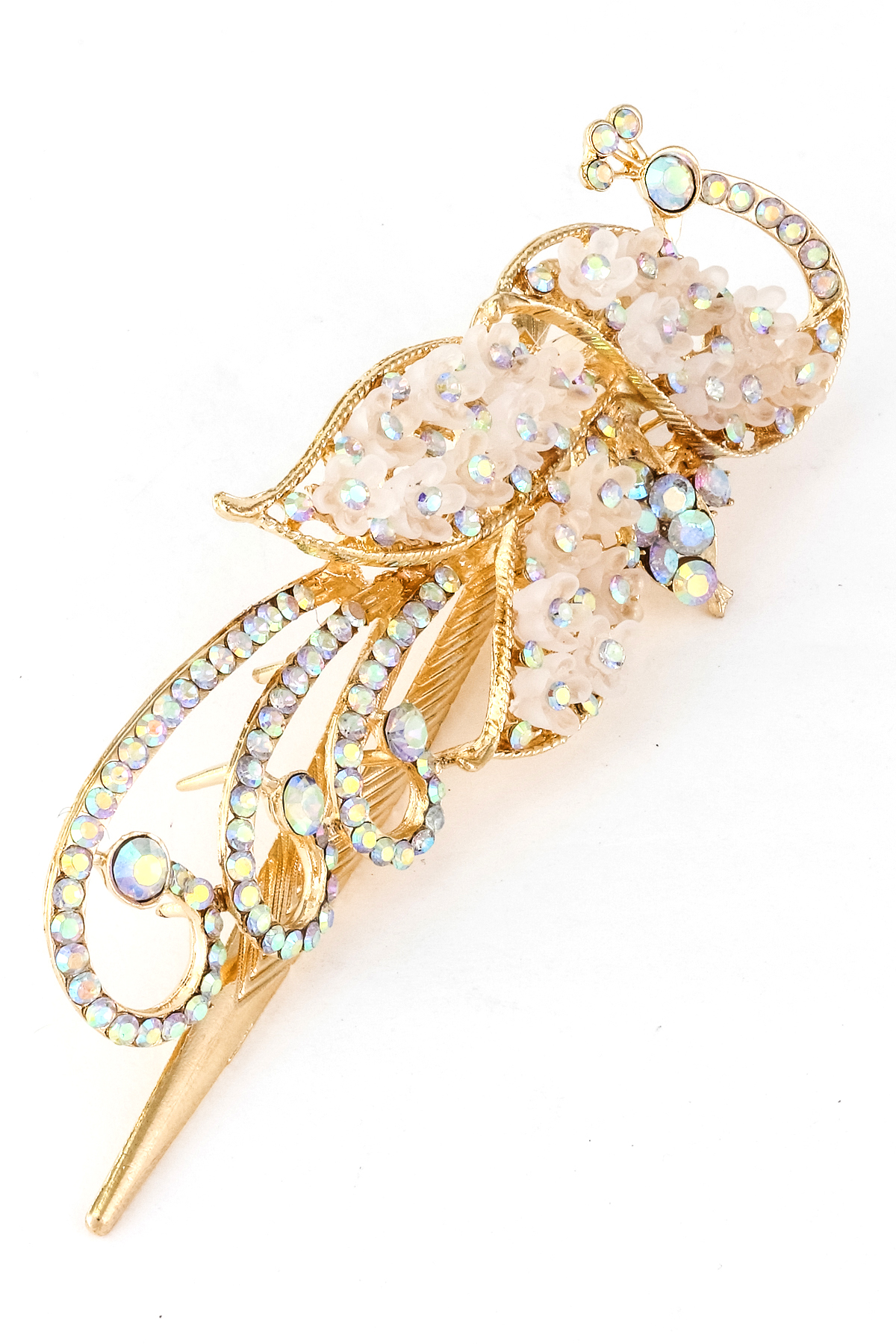 Rhinestone Floral Hair Clip Hair Accessories