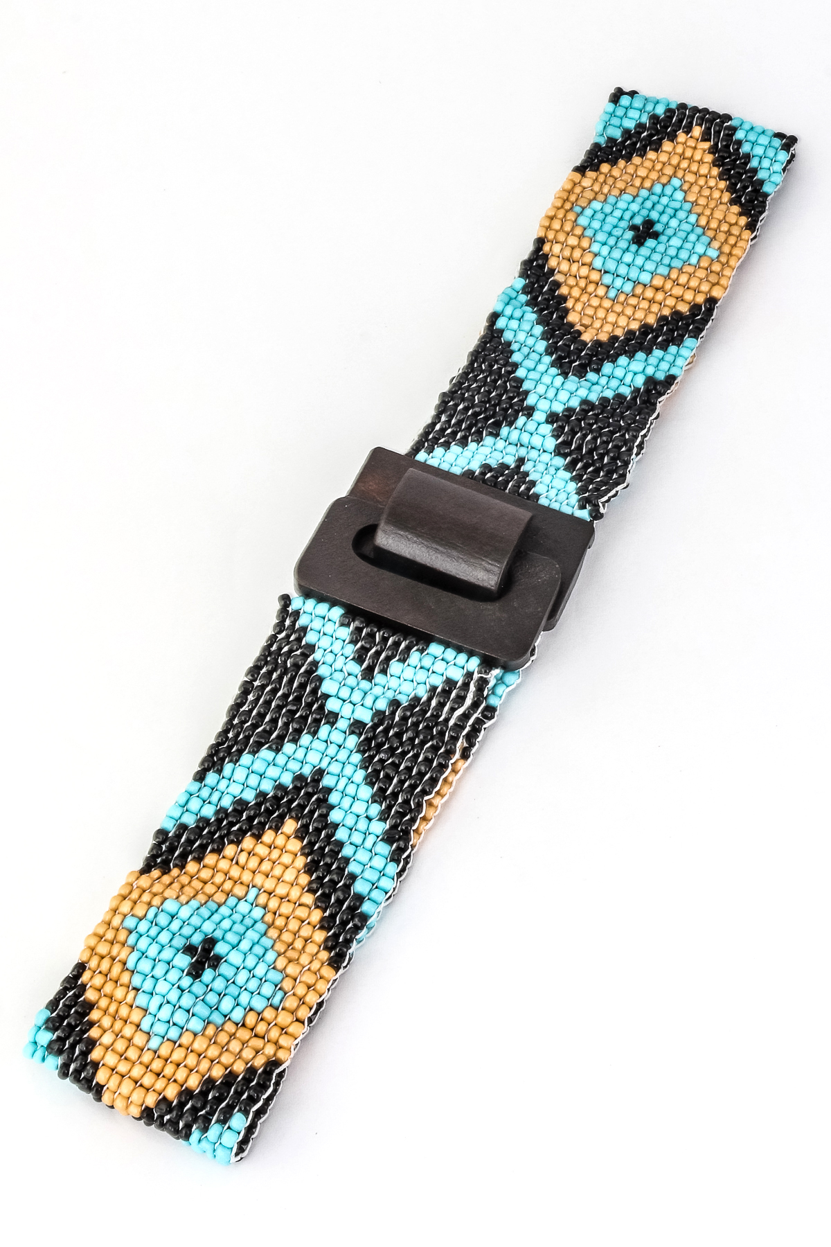 Tribal Pattern Seed Bead Belt Belts
