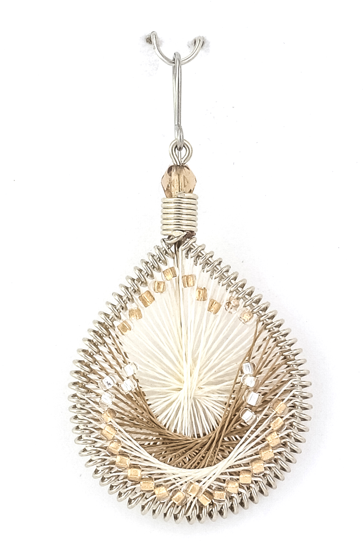 Teardrop Thread Seed Bead Earring Earrings