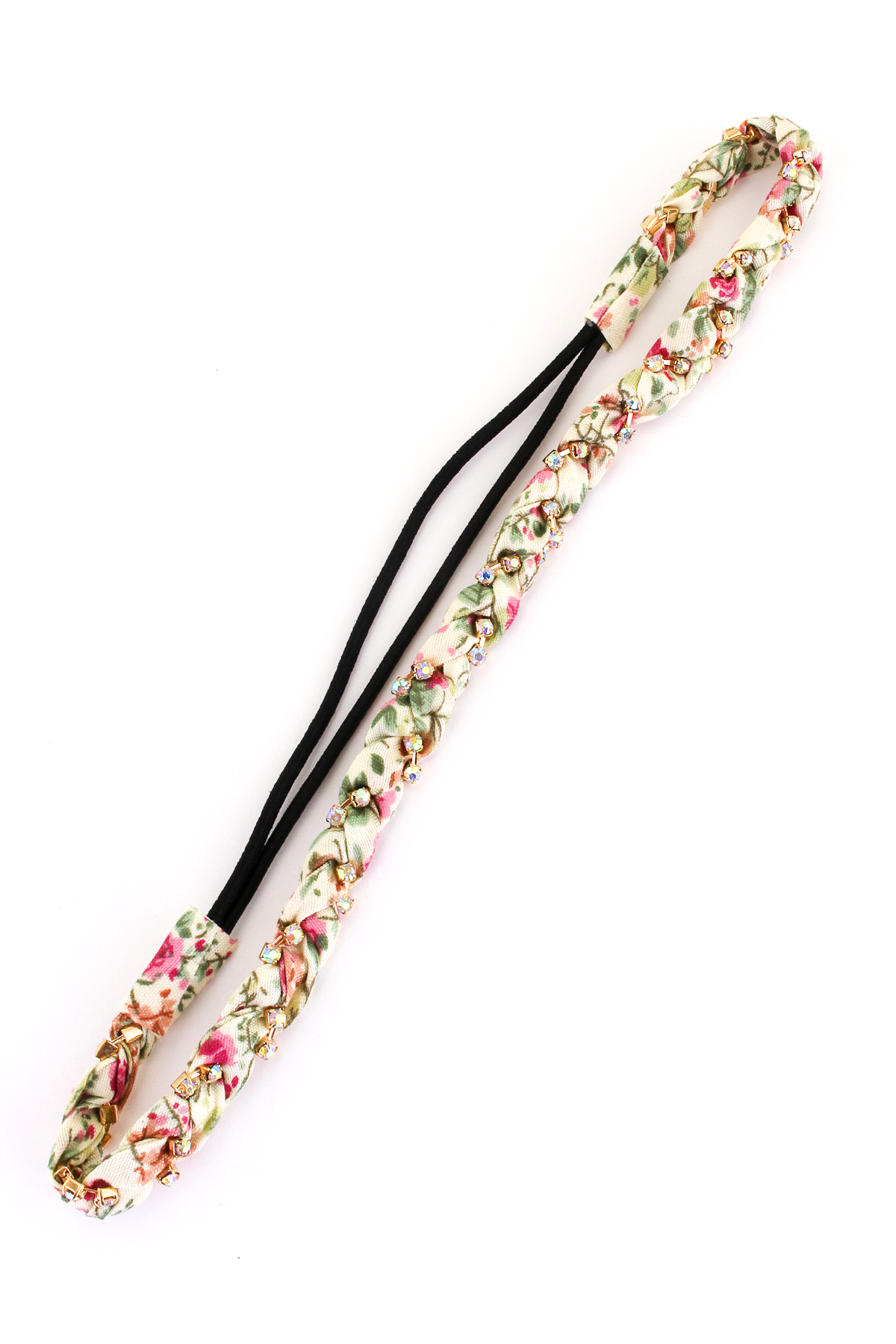 Studded Braided Elastic Headband Hair Accessories