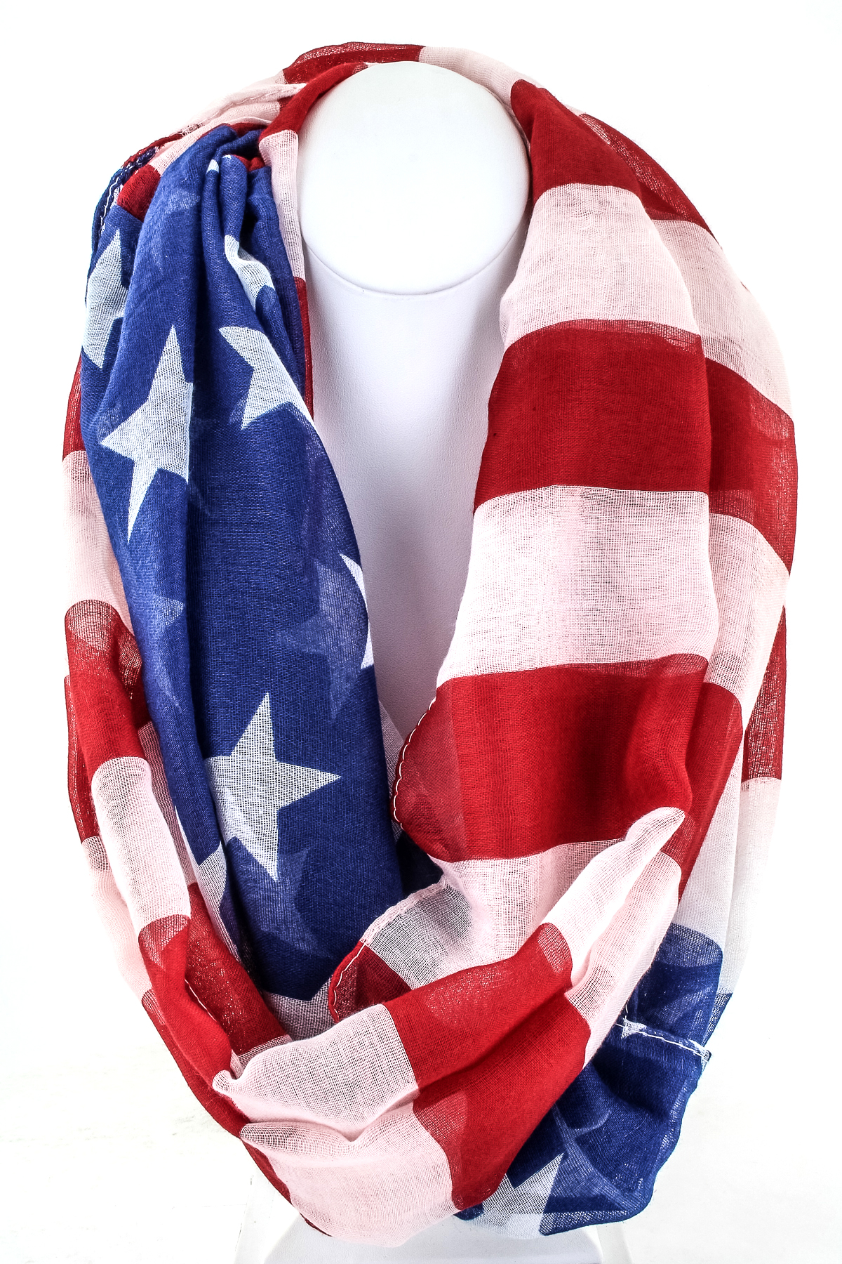 Woven American Flag Infinity Scarf Scarves