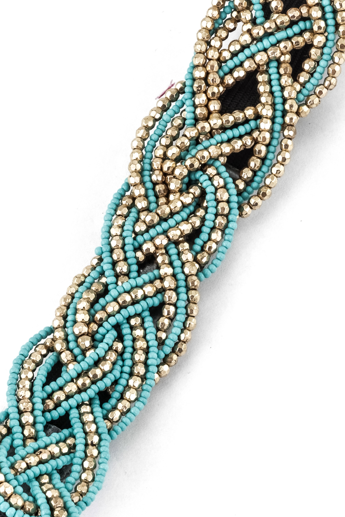 Braided Seed Bead Elastic Head Band Hair Accessories