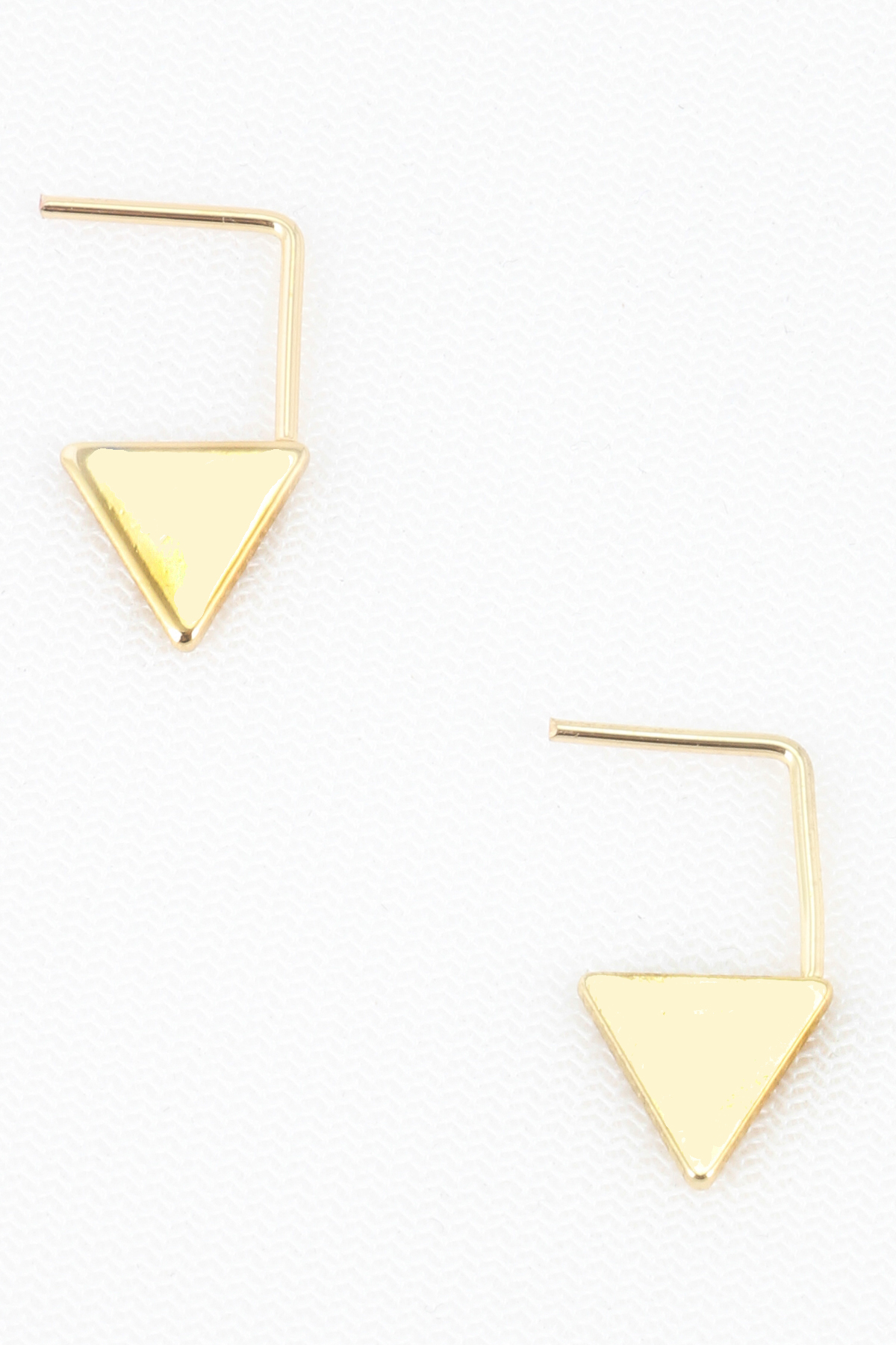 Metal Triangle Dangle Earrings