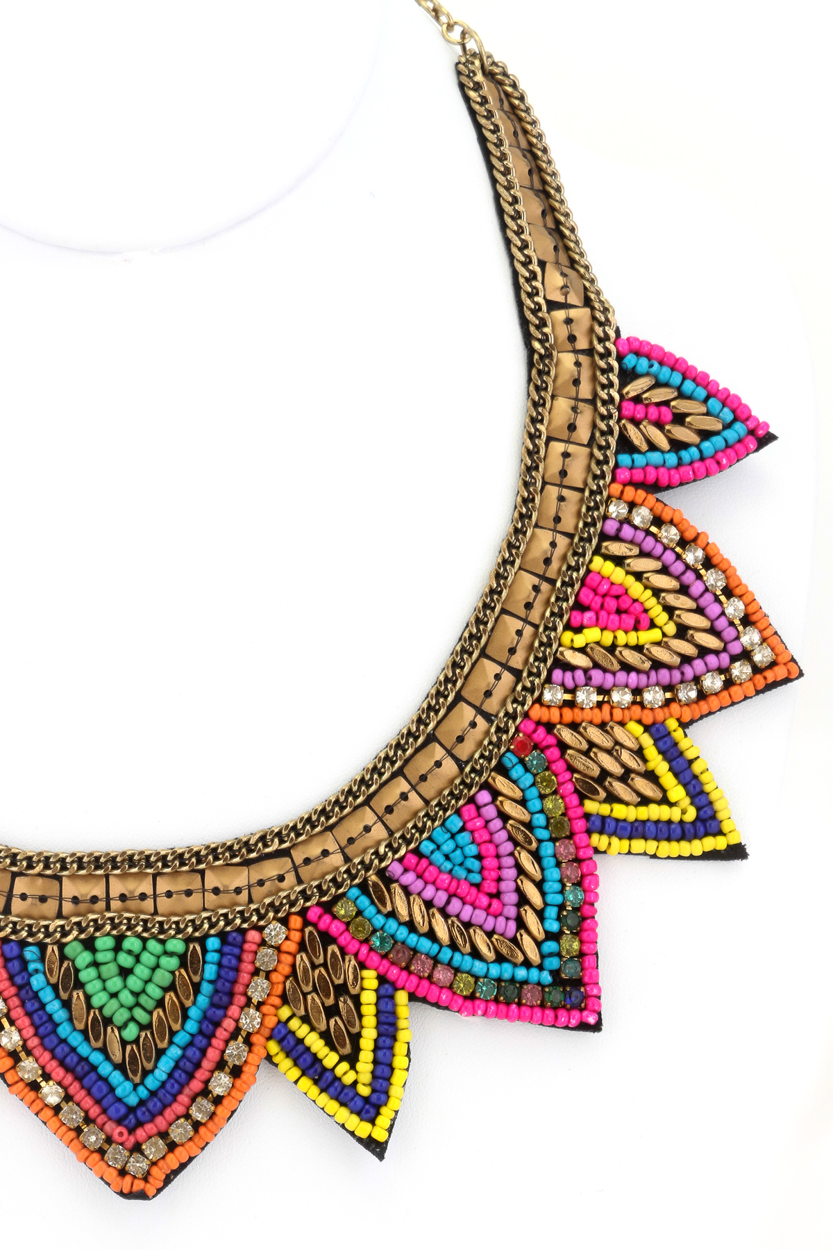 Seed Bead Bib Necklace Necklaces