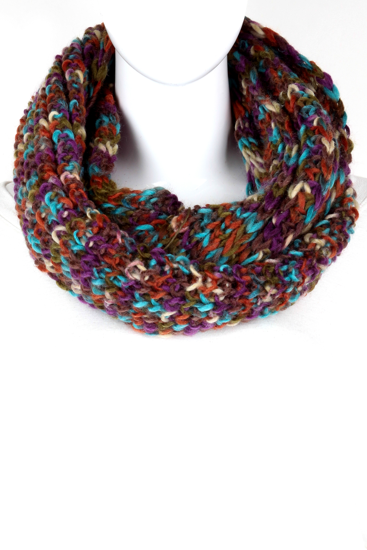 knitted multi color infinity scarf scarves knitted multi color infinity scarf scarves