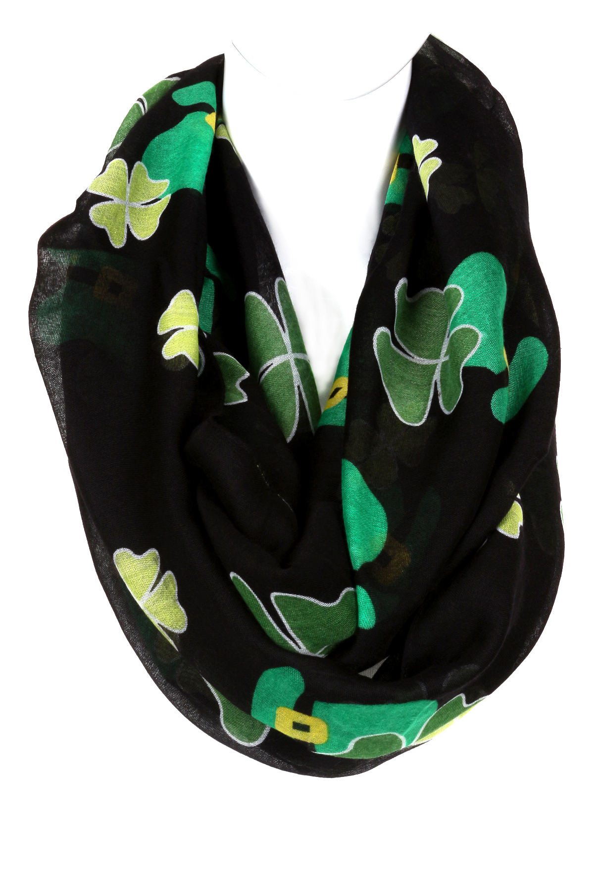 St. Patrick's Clover Infinity Scarf Scarves