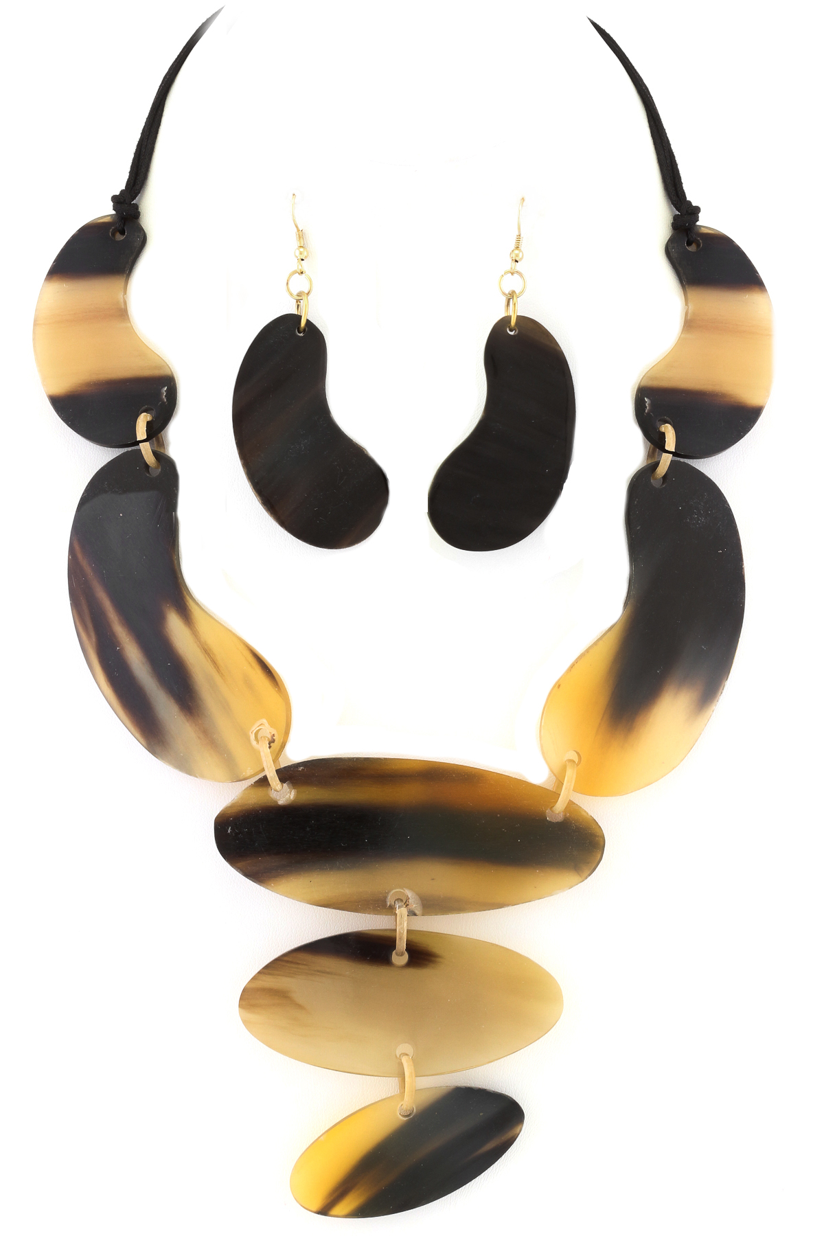 Natural Horn Necklace Set Necklaces