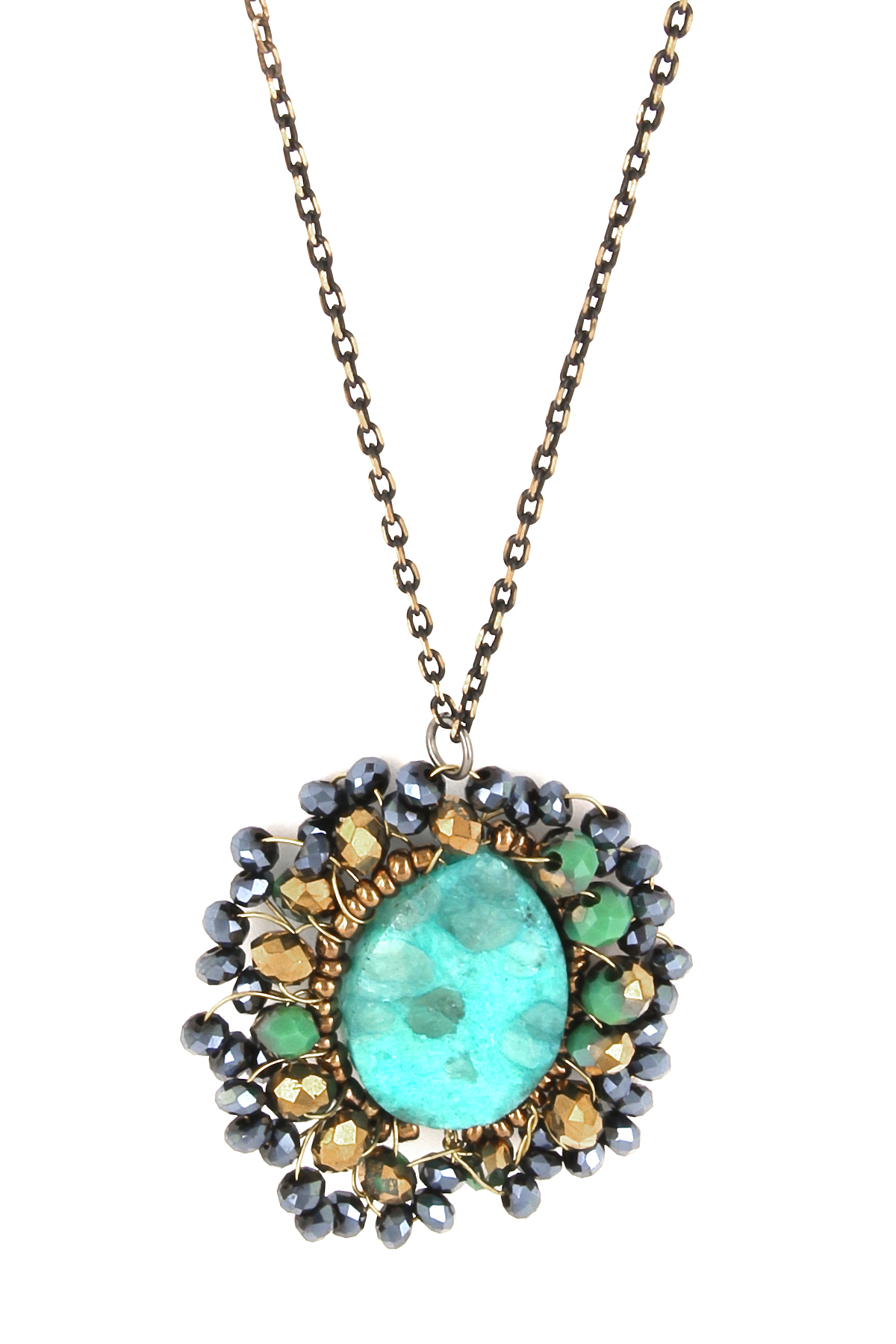 semi precious beads necklace