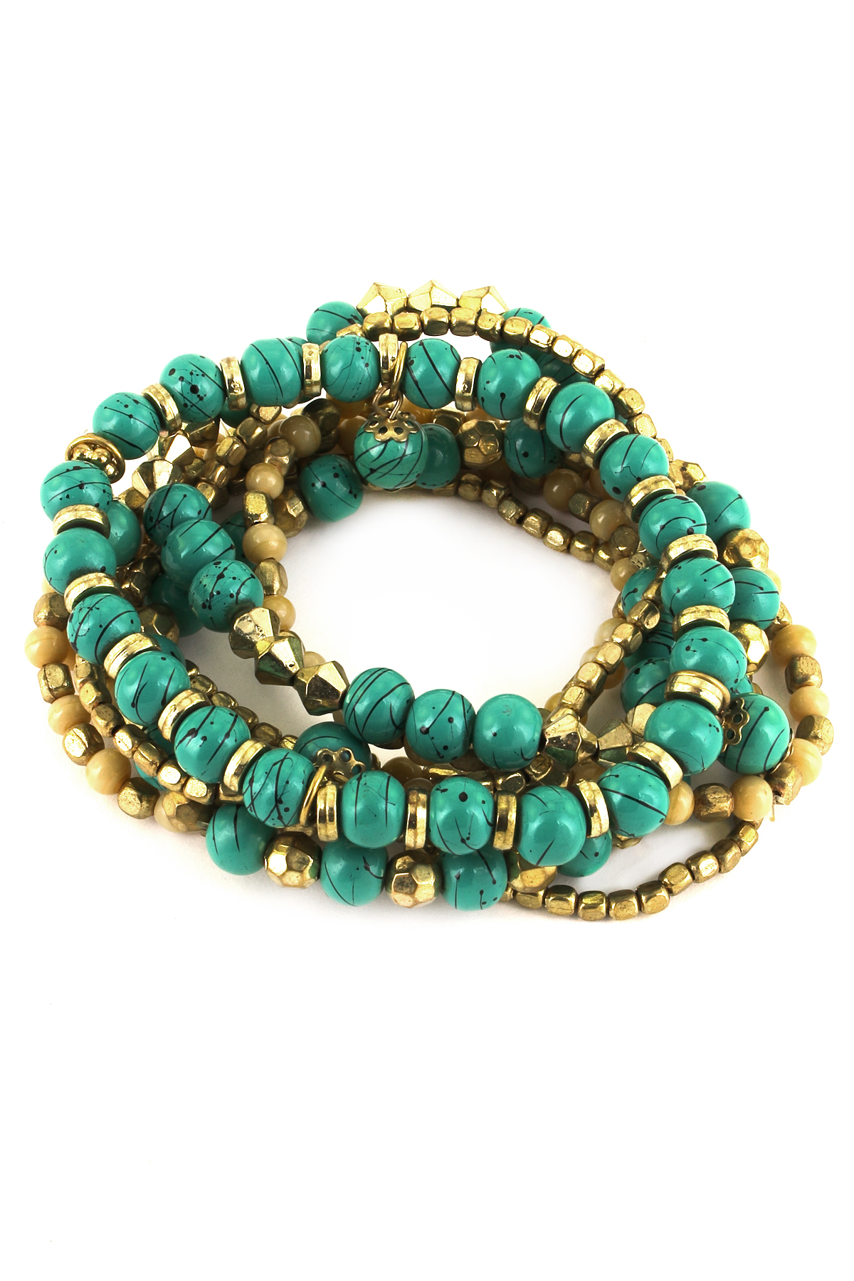 Glass Bead Stretch Bracelet Set Bracelets