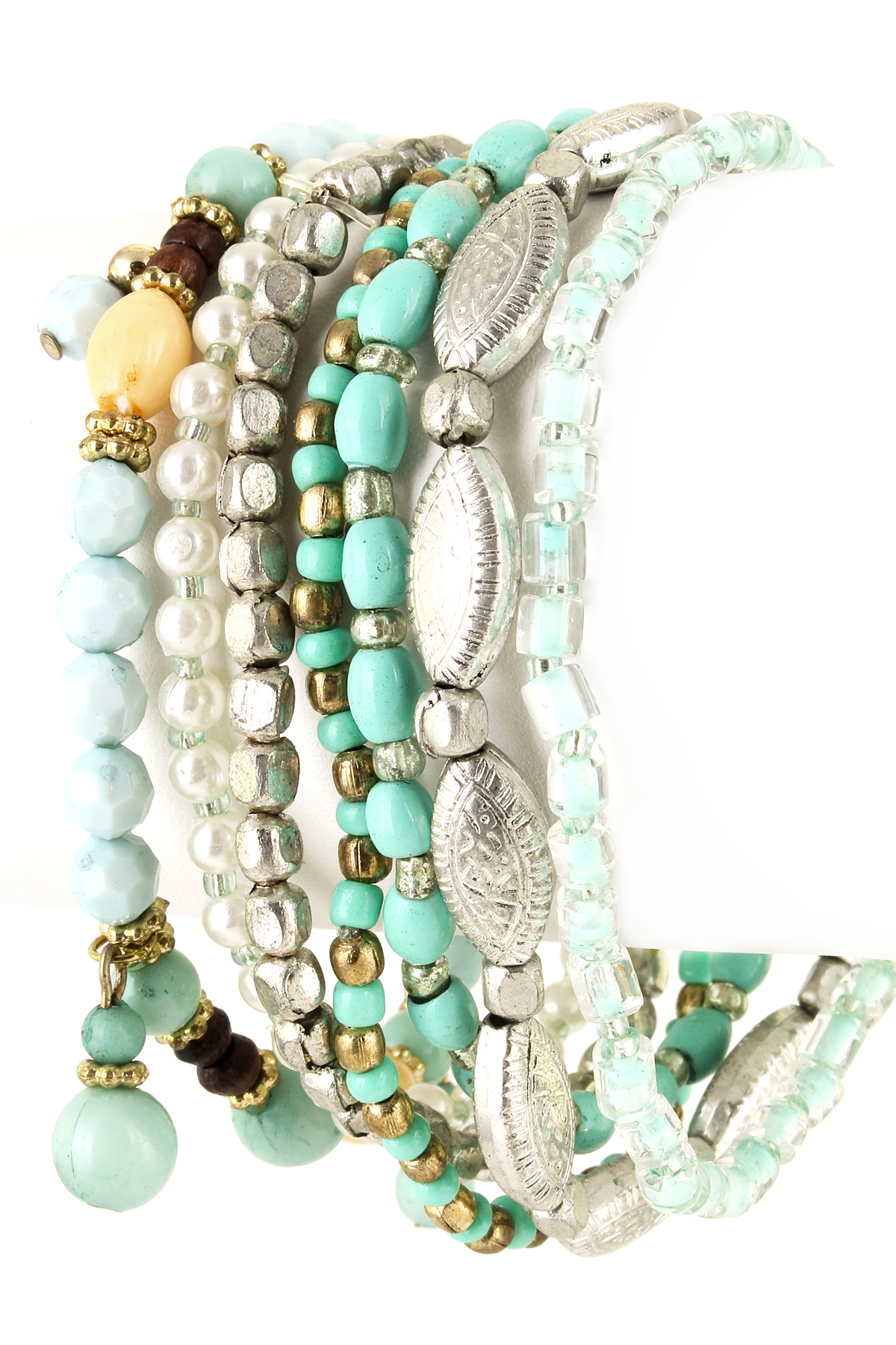 Acrylic Bead Stretch Bracelet Set Bracelets