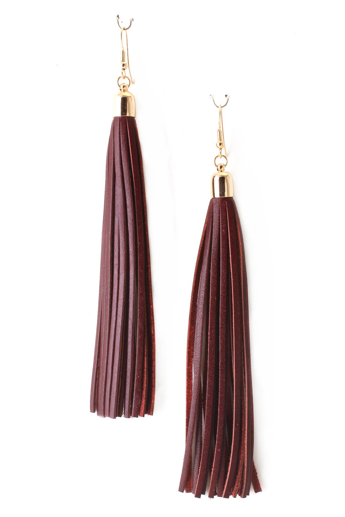 Leather Tassel Earrings