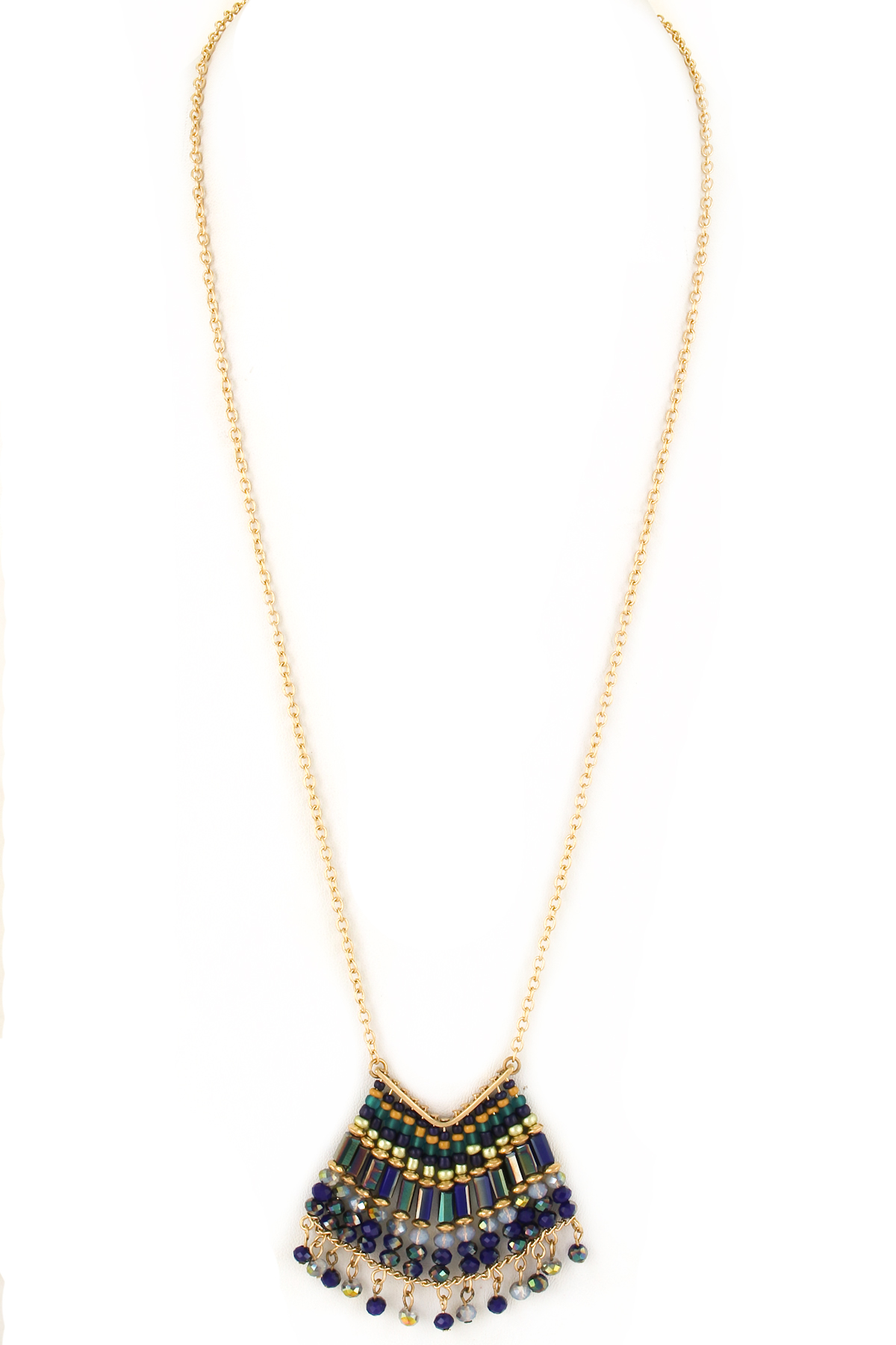 Beaded Fringe Necklace Necklaces