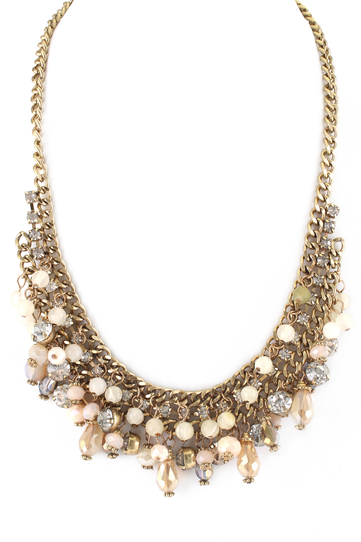 Beaded Gemstone Necklace Necklaces