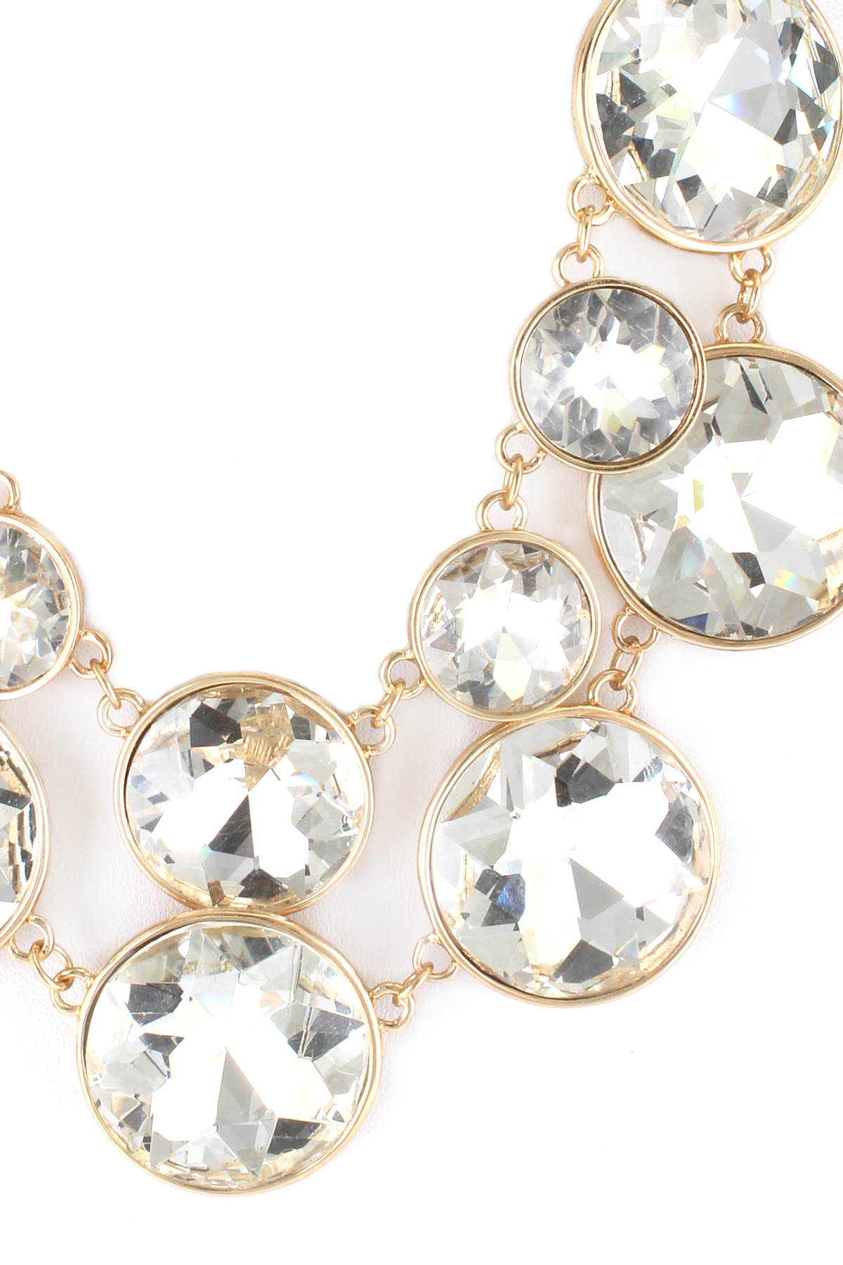 Layered Circular Jewel Necklace Set Necklaces