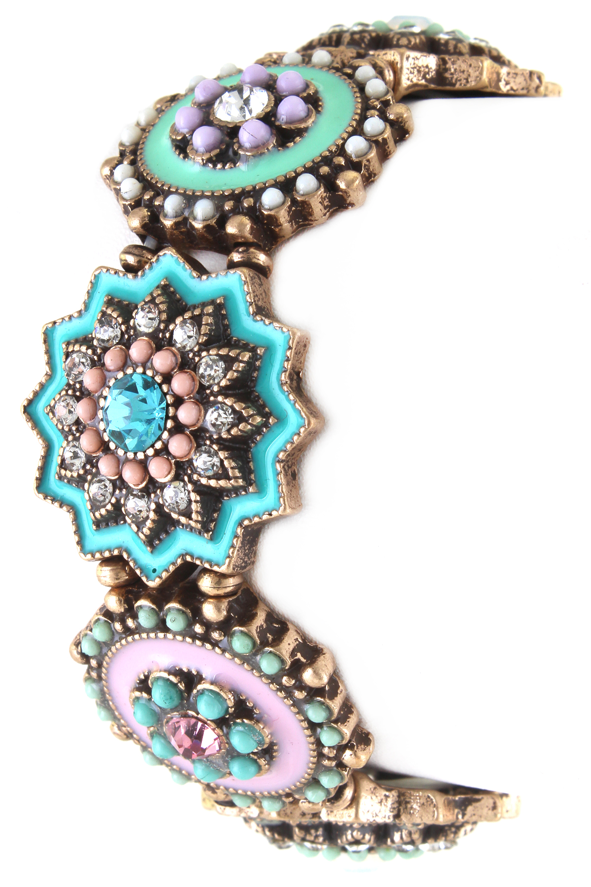 Enamel Floral Stretch Bracelet Bracelets
