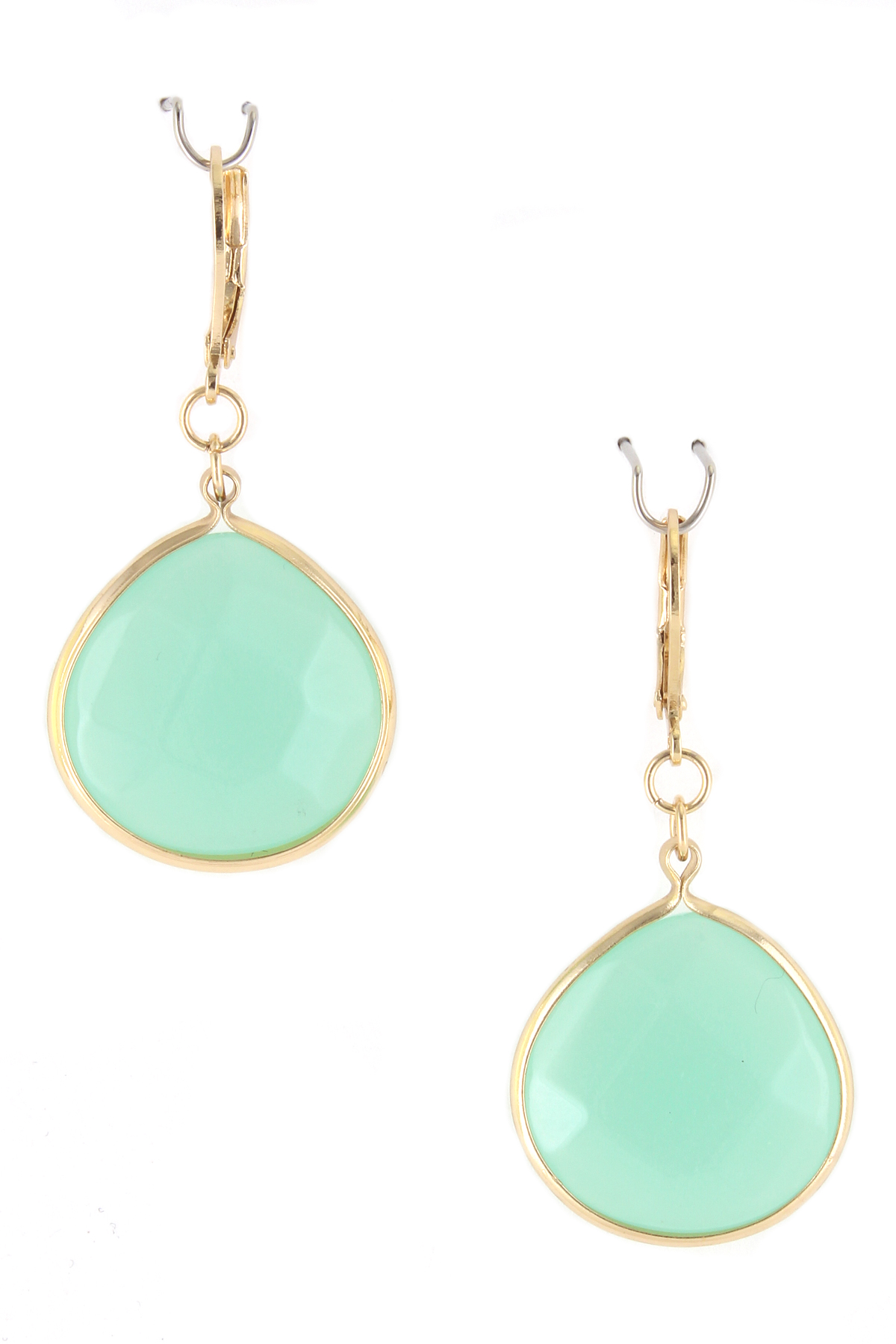 Semi Precious Stone Drop Earrings