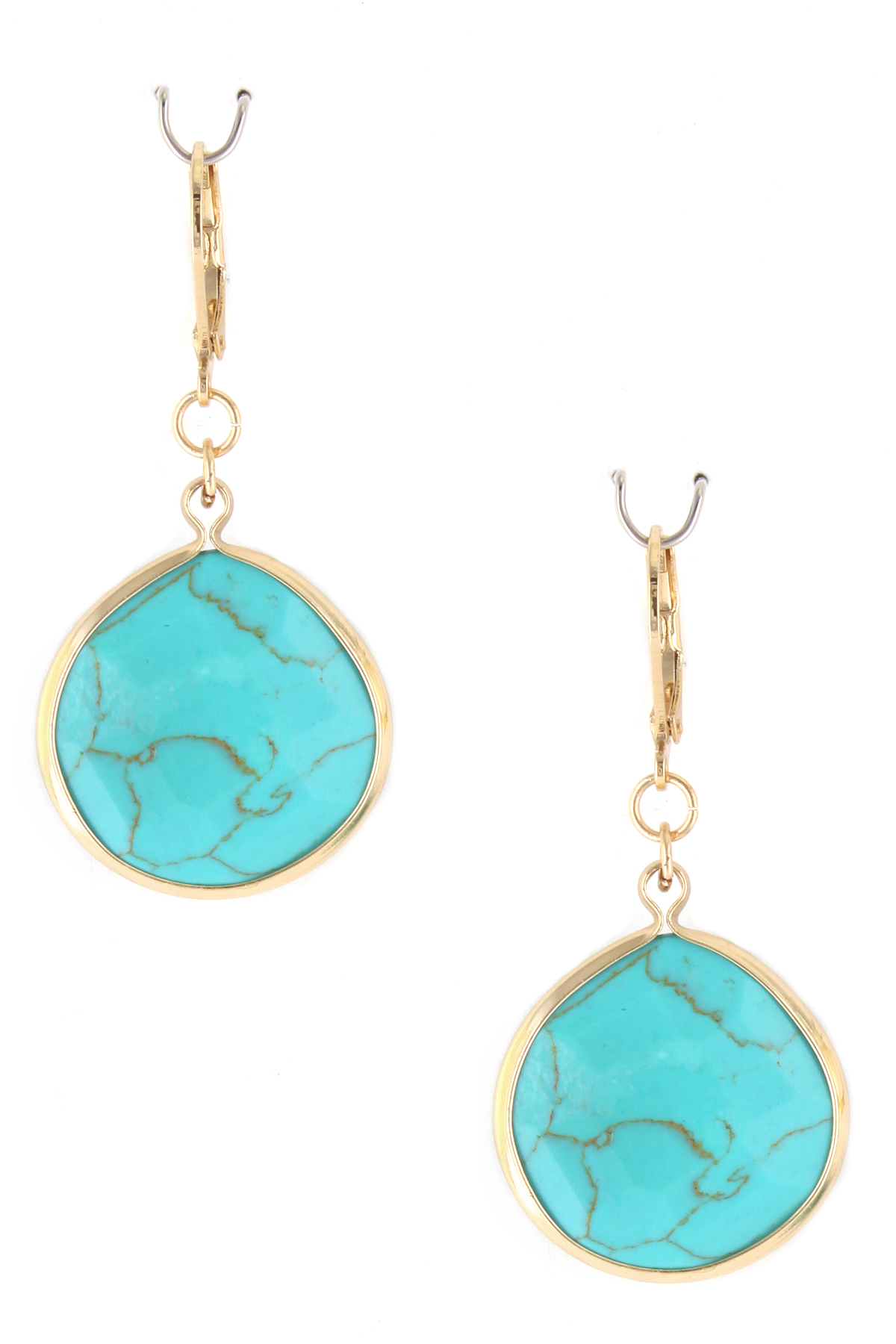 Semi Precious Stone Drop Earrings