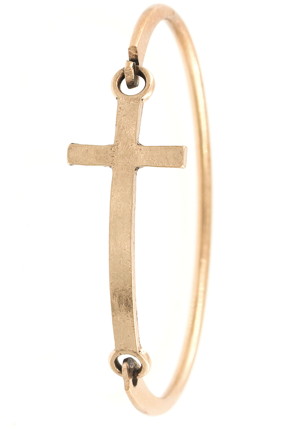 Hammered Cross Bangle Bracelet Bracelets