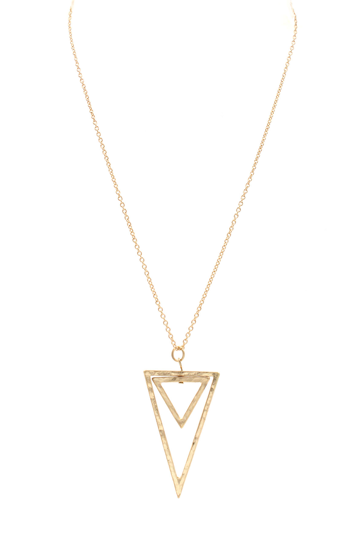 Nestled Triangle Pendant Necklace Necklaces