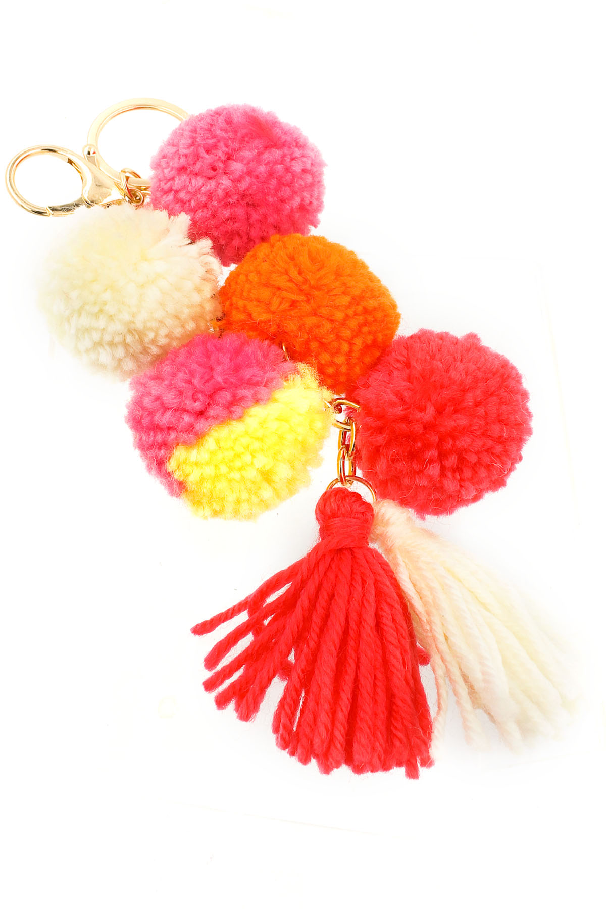 Yarn Pom Pom Keychain Key Chains