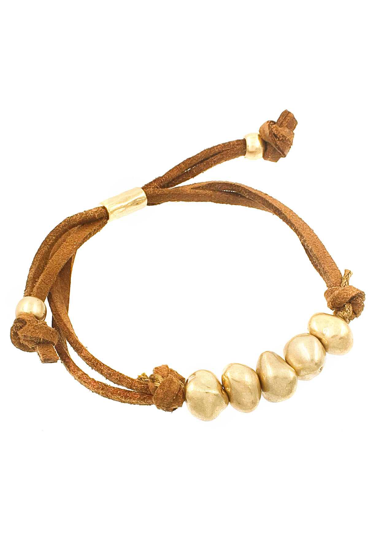 Stone Bead Pull Tie Bracelet Bracelets