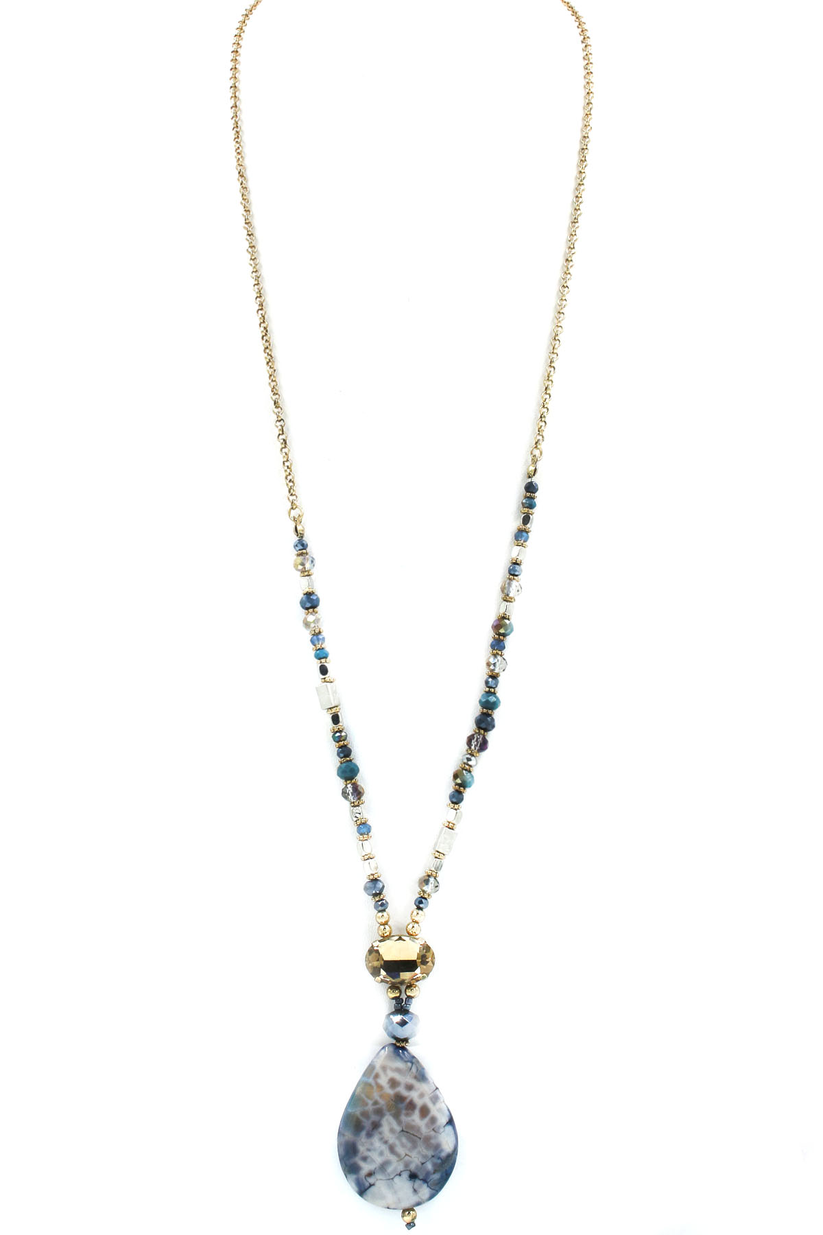 semi precious beads necklace