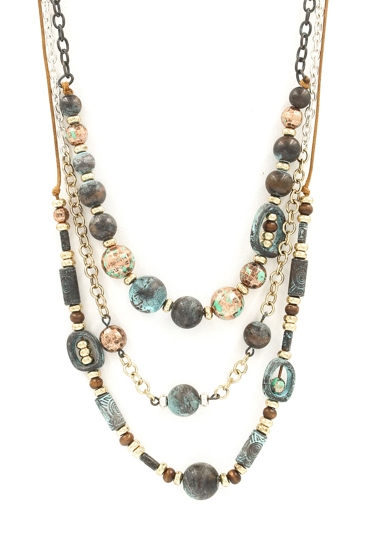 Layered Bead Necklace Set Necklaces