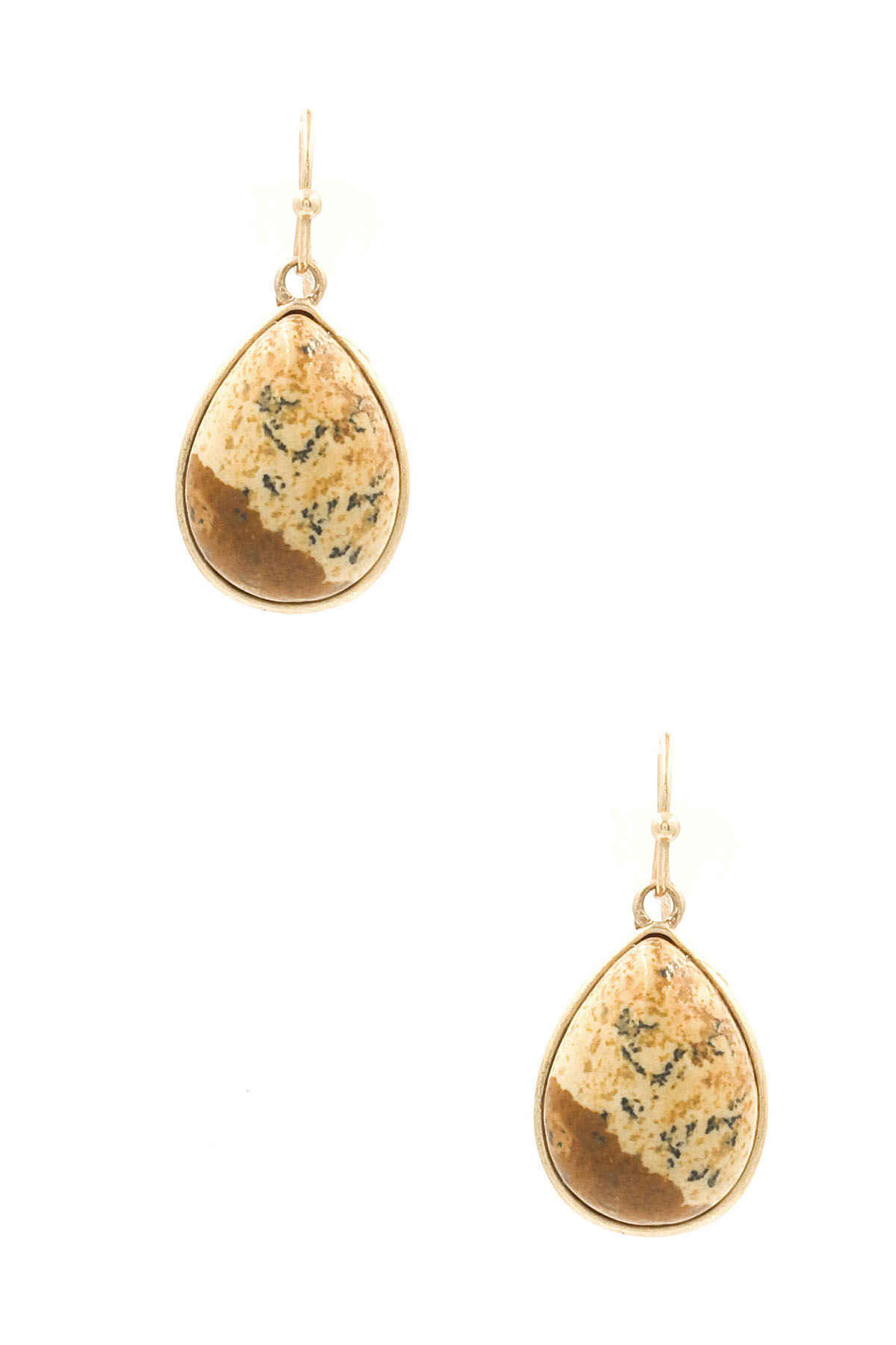 Semi precious stone drop earrings Clearance