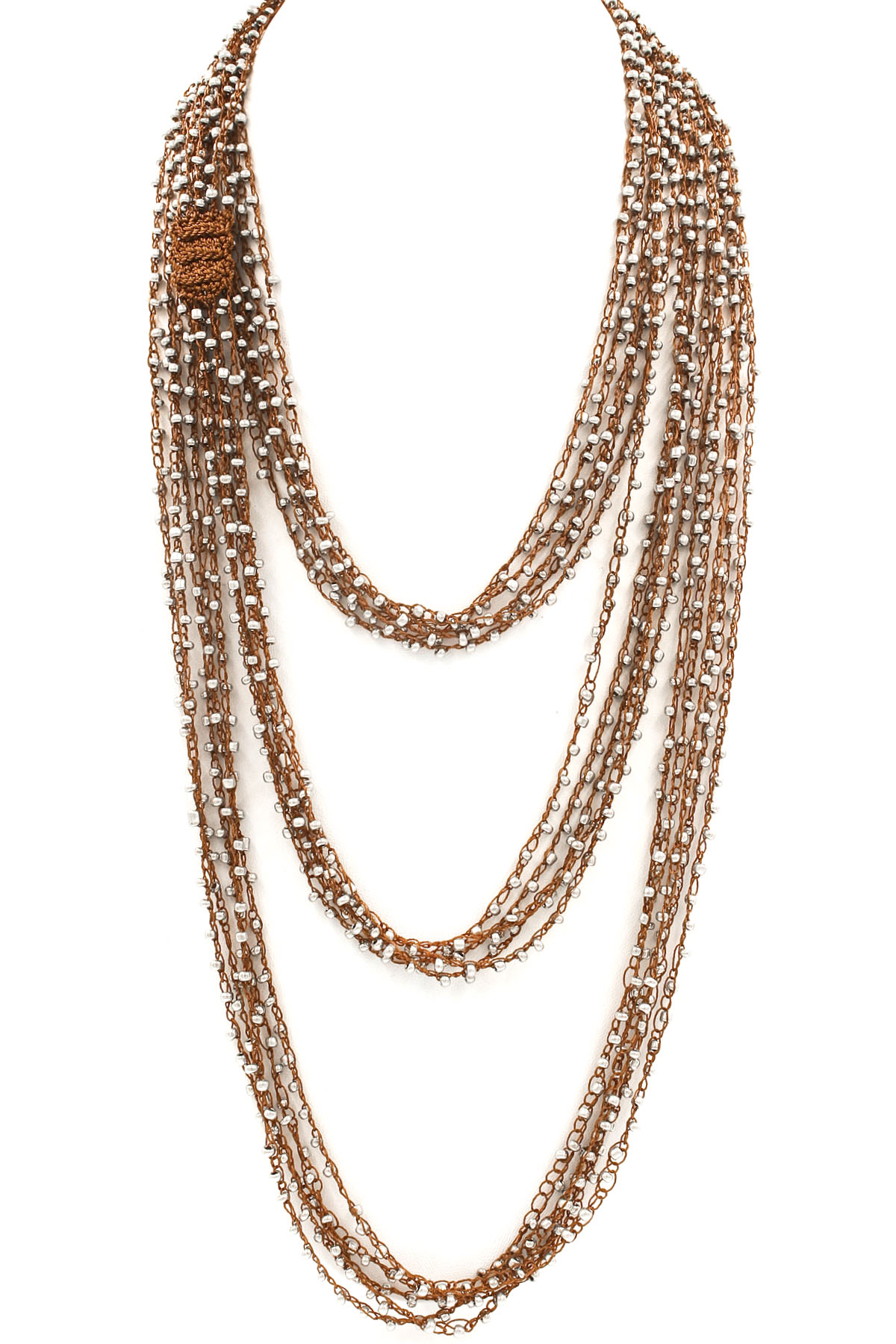 Layered Seed Bead Wrap Necklace Necklaces