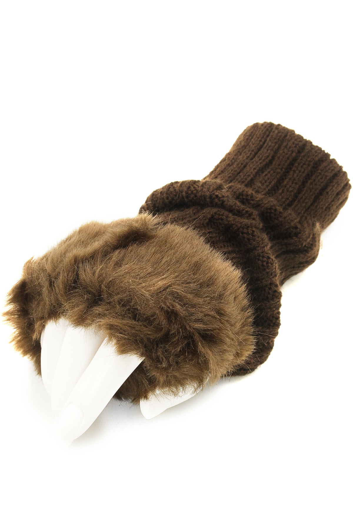 Fuzzy Fur Hand Warmers Gloves & Leg Warmers