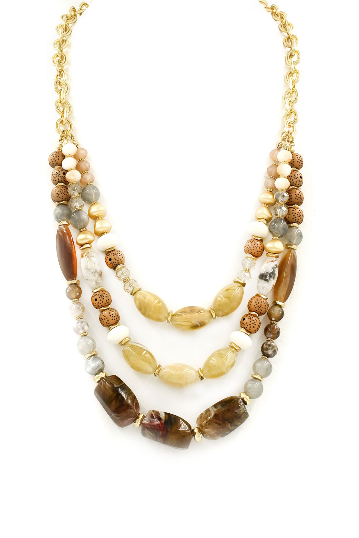 Acrylic Stone/Faceted Bead Necklace Necklaces