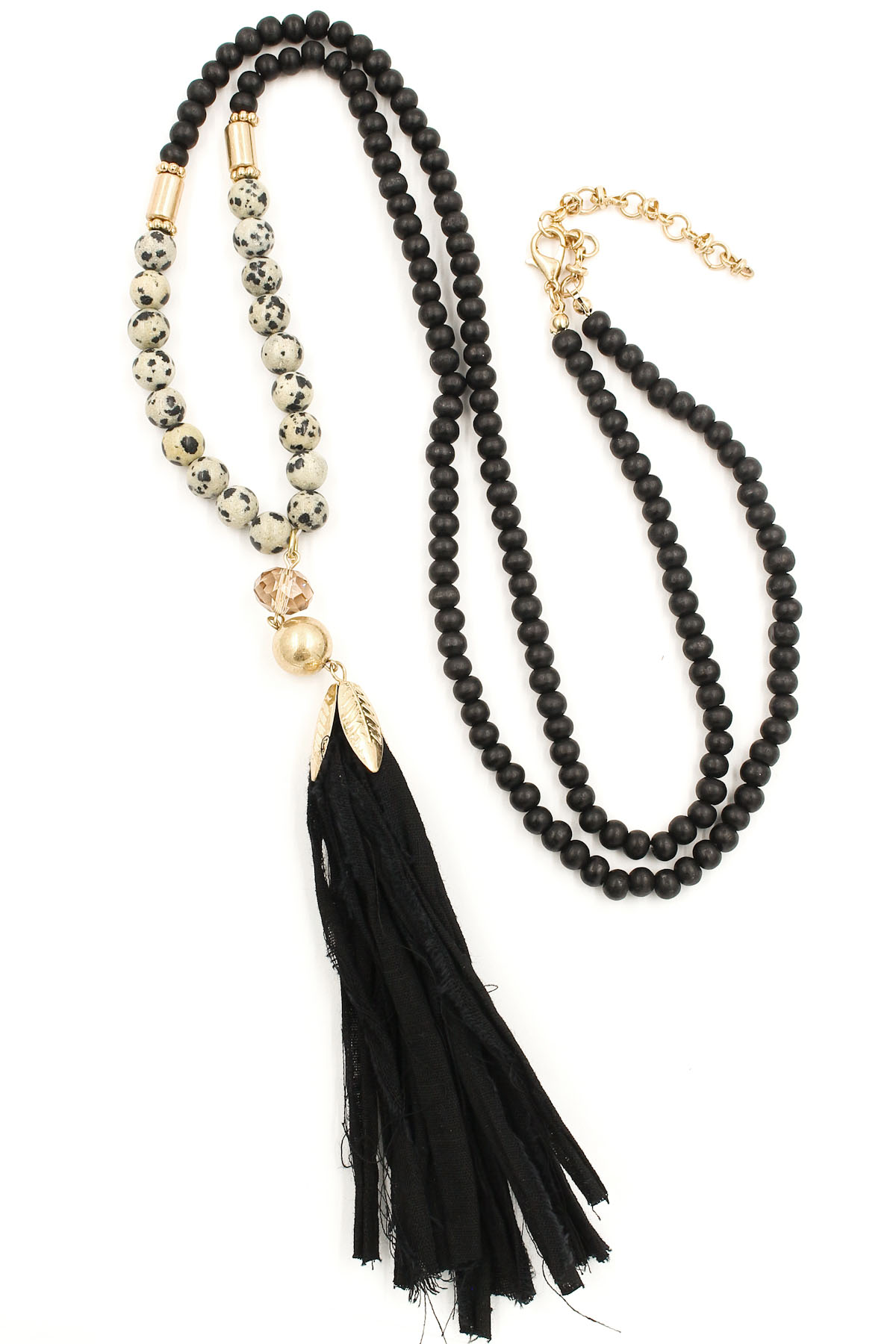 Fabric Tassel Long Necklace Necklaces