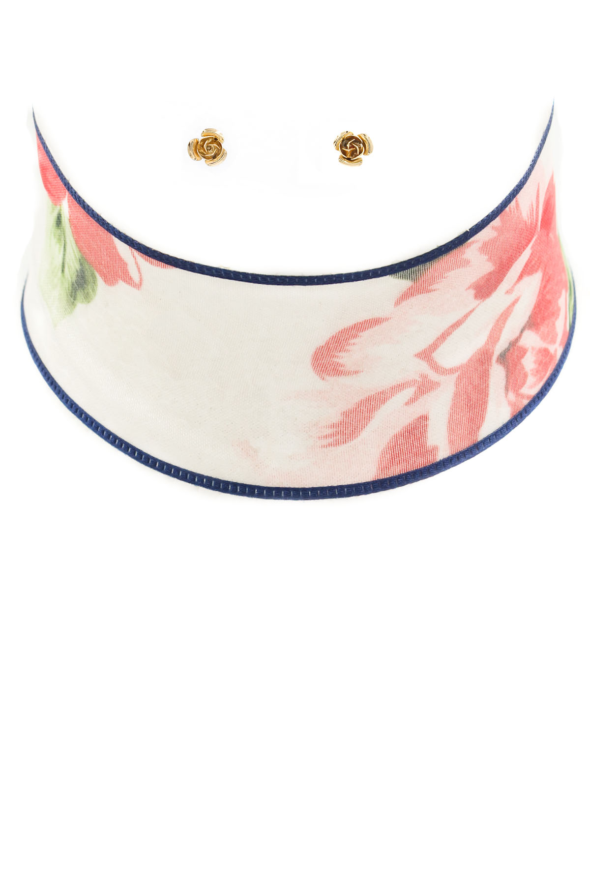 Floral Print Choker Necklace Choker Necklaces