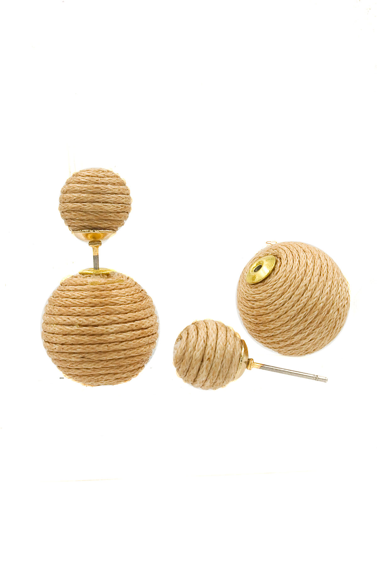 Reversible ball earrings Clearance