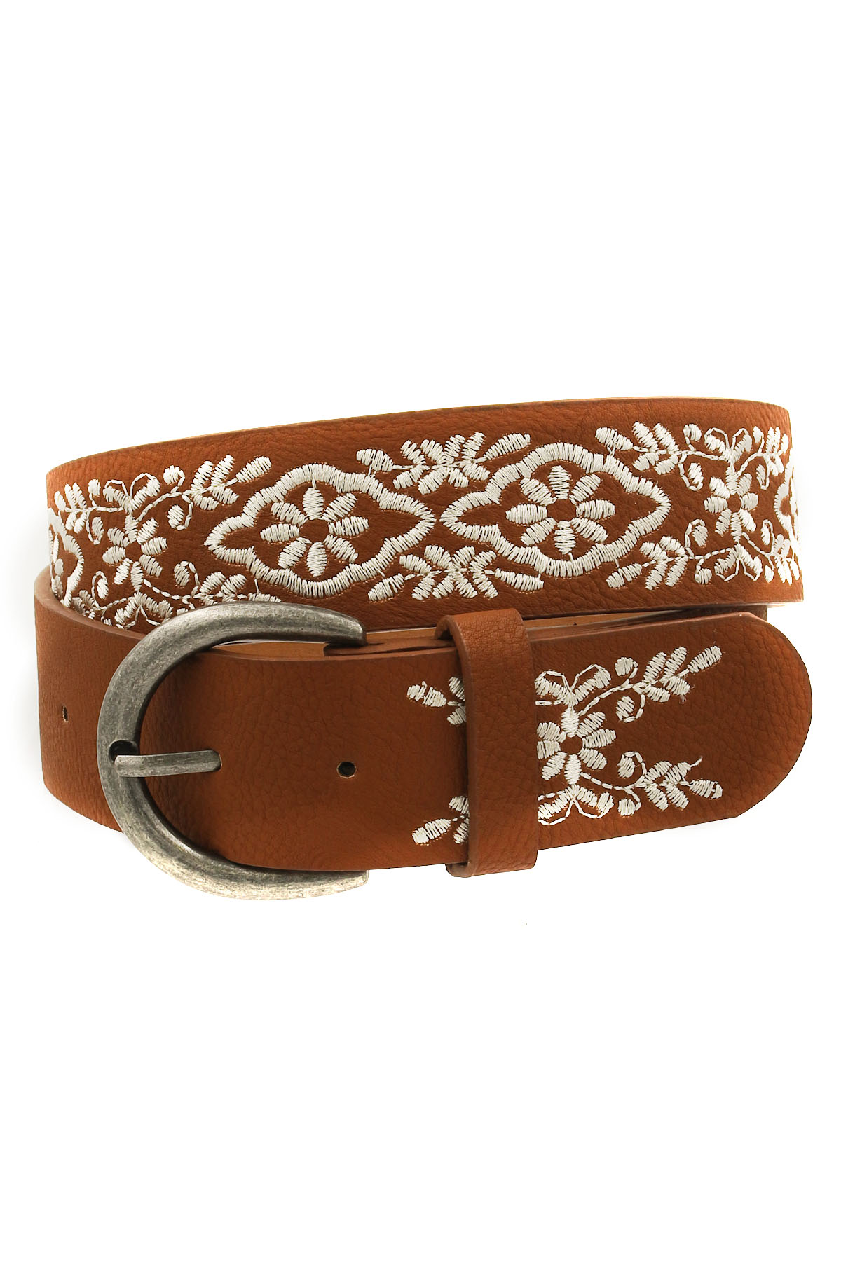 embroidered tie belt