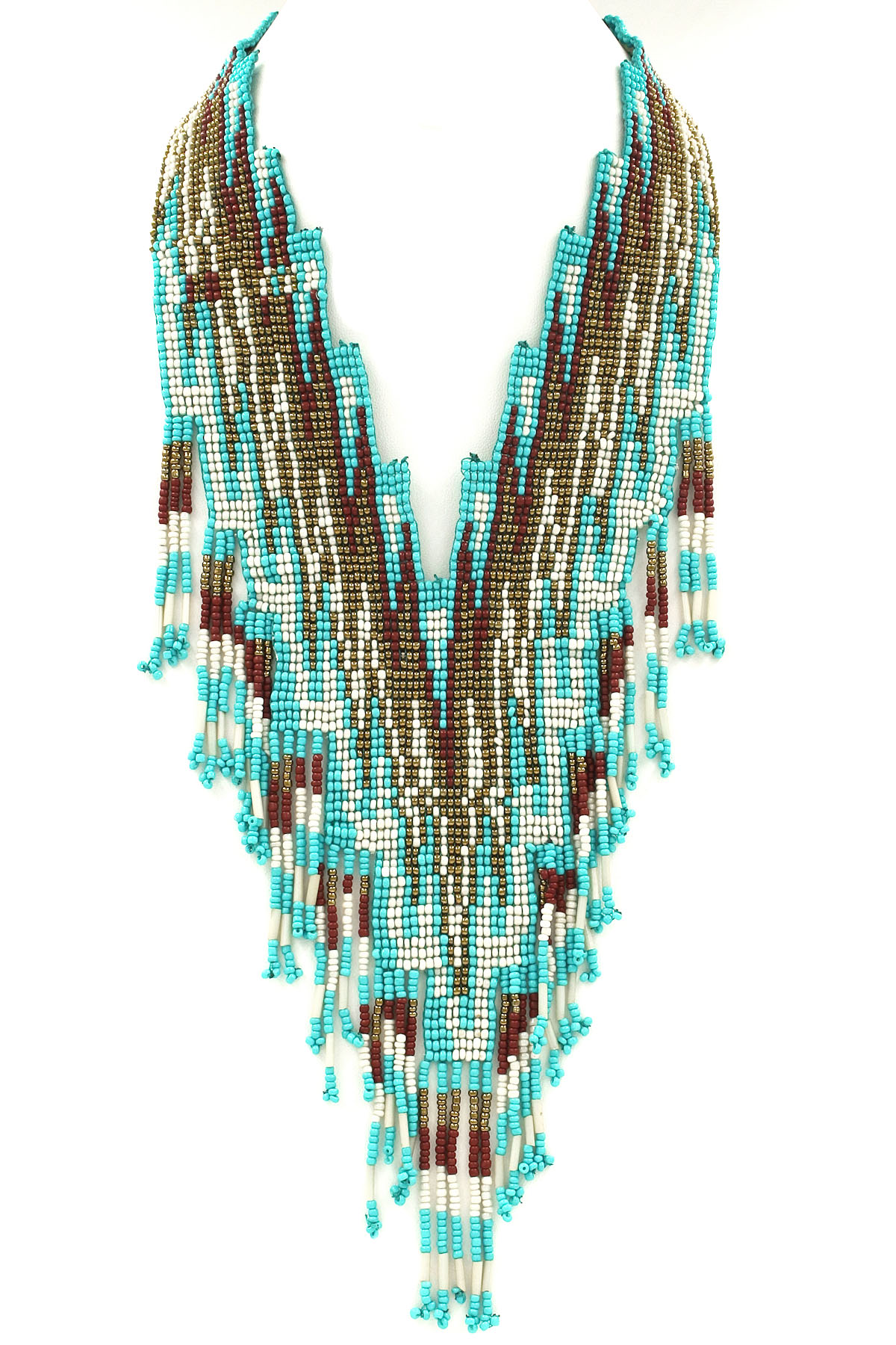 Seed Bead Bib Necklace Necklaces