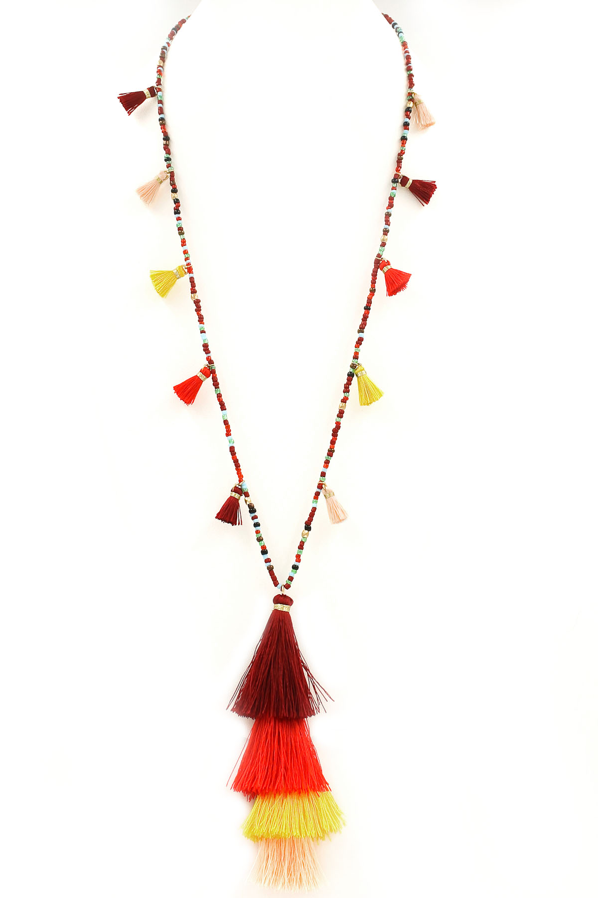 Cotton Tassel Fringe/Pendant Necklace Necklaces
