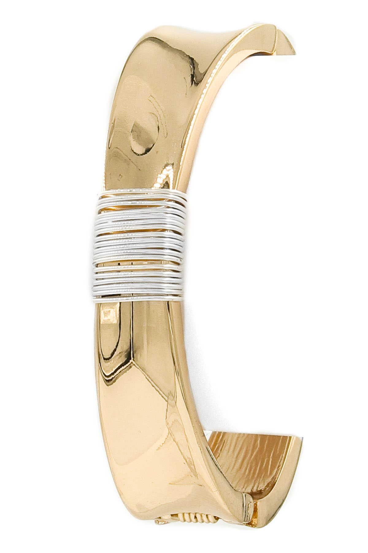 Coiled Metal Clasp Bracelet Bracelets