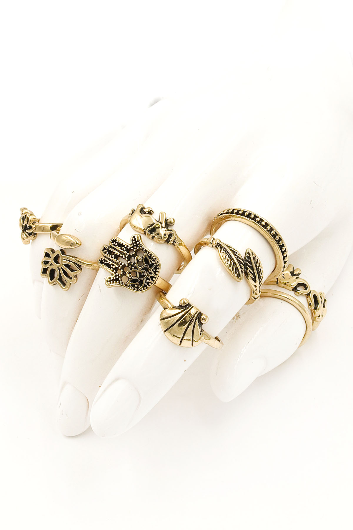 Download Textured Metal Ring Set - Rings Yellowimages Mockups