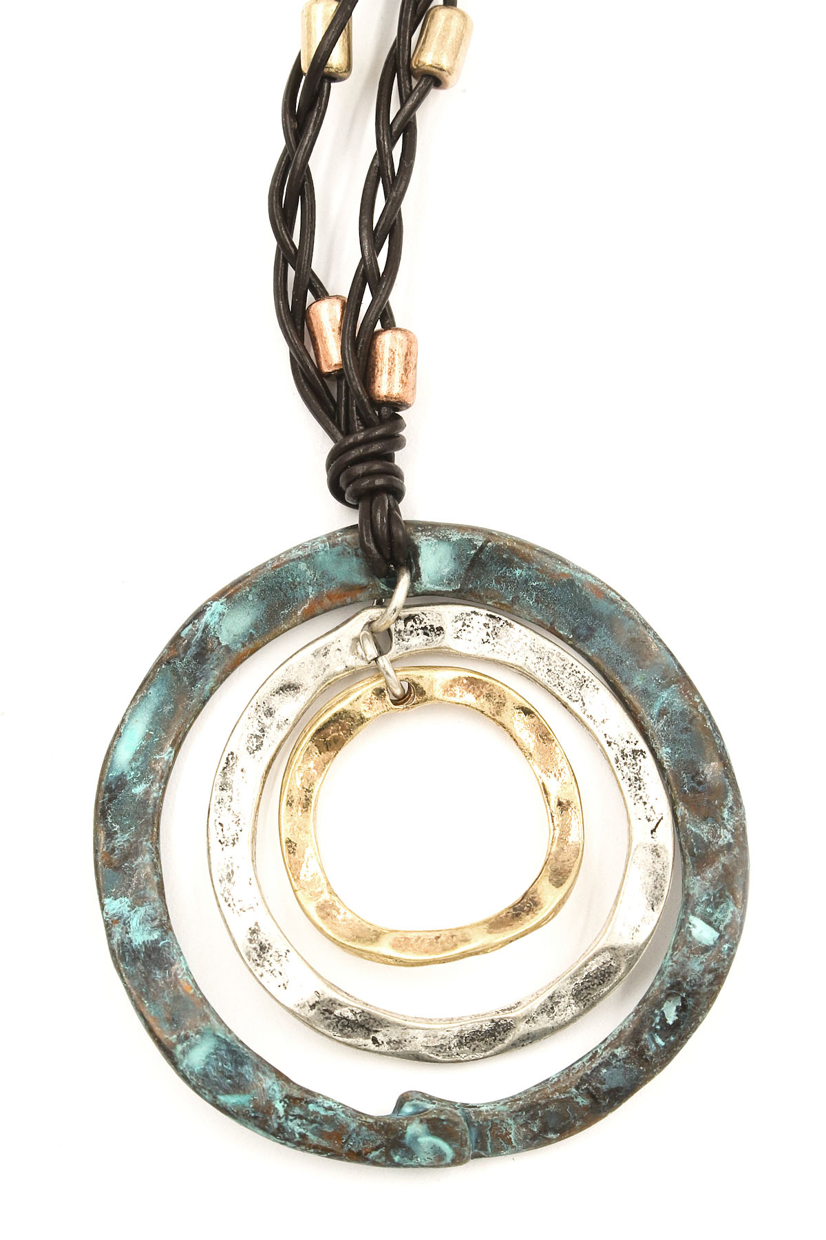 Metal Ring Pendant Necklace Set Necklaces