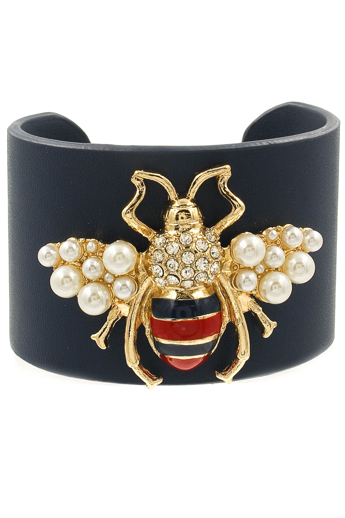 Rhinestone Bee Cuff Bracelet Bracelets